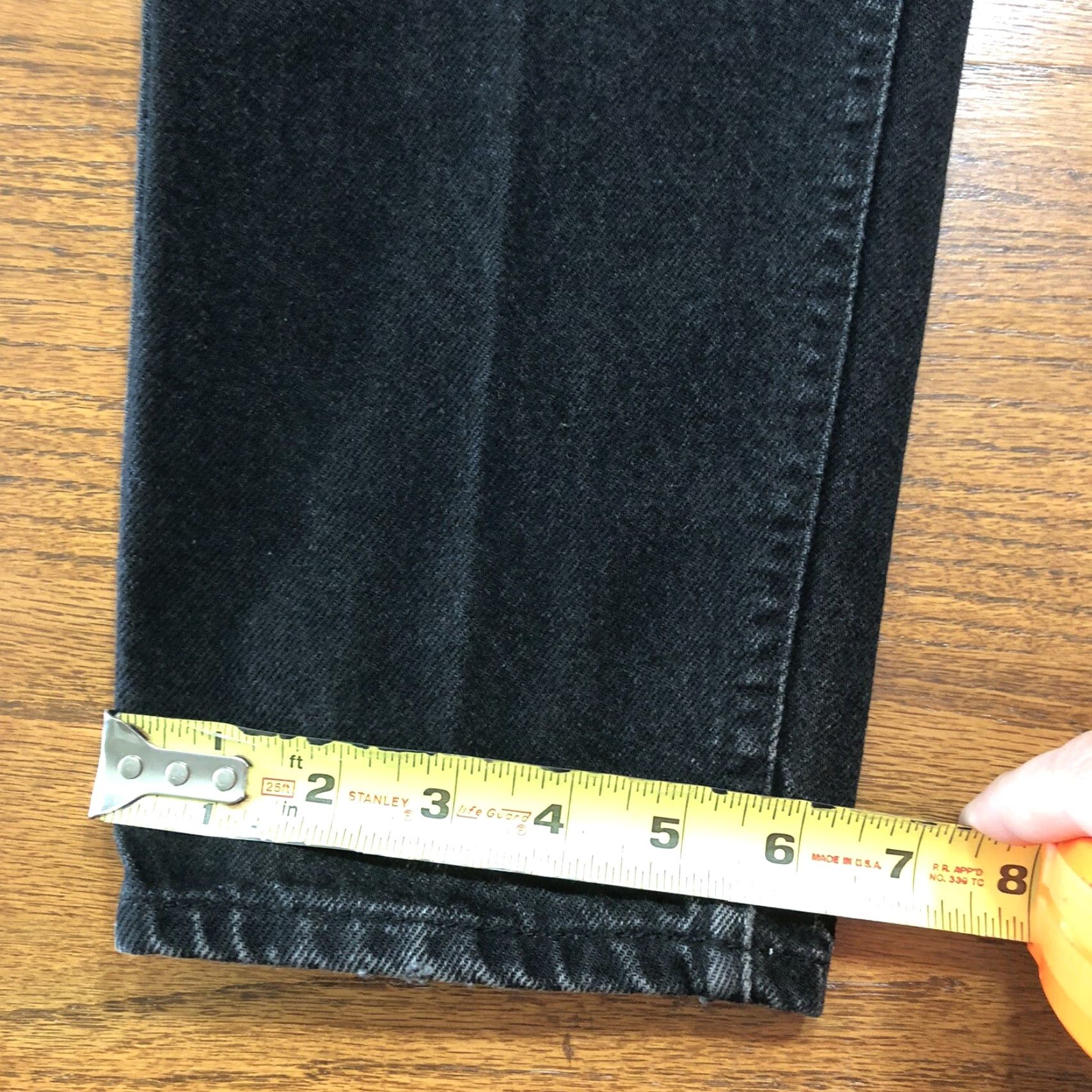 Lee VINTAGE Lee Jeans Womens 28x30 11 100% Cotton Denim High Rise Mom Tapered Black USA Womens Size 32" / US 10 / IT 46 - 7 Thumbnail