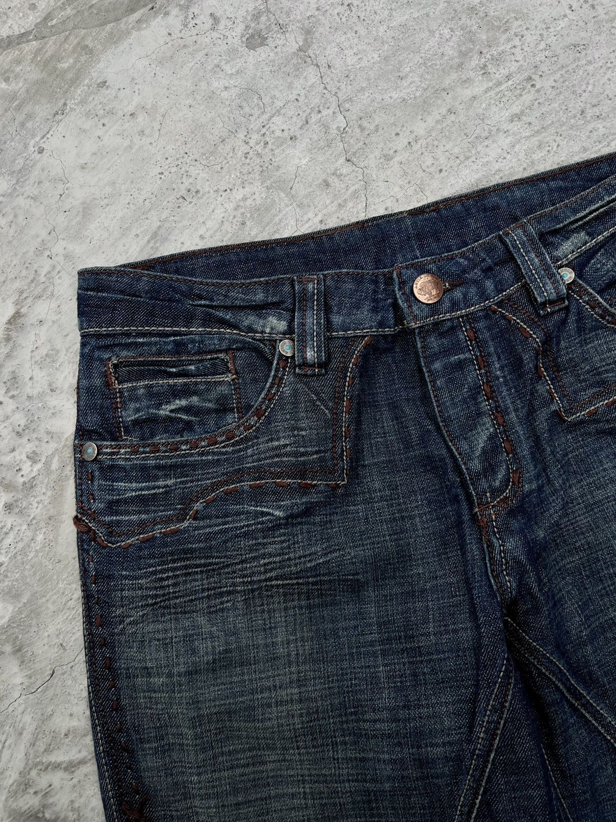 Antik Denim Vintage Antik Denim Studded Embroidery Jeans Size US 32 / EU 48 - 8 Thumbnail