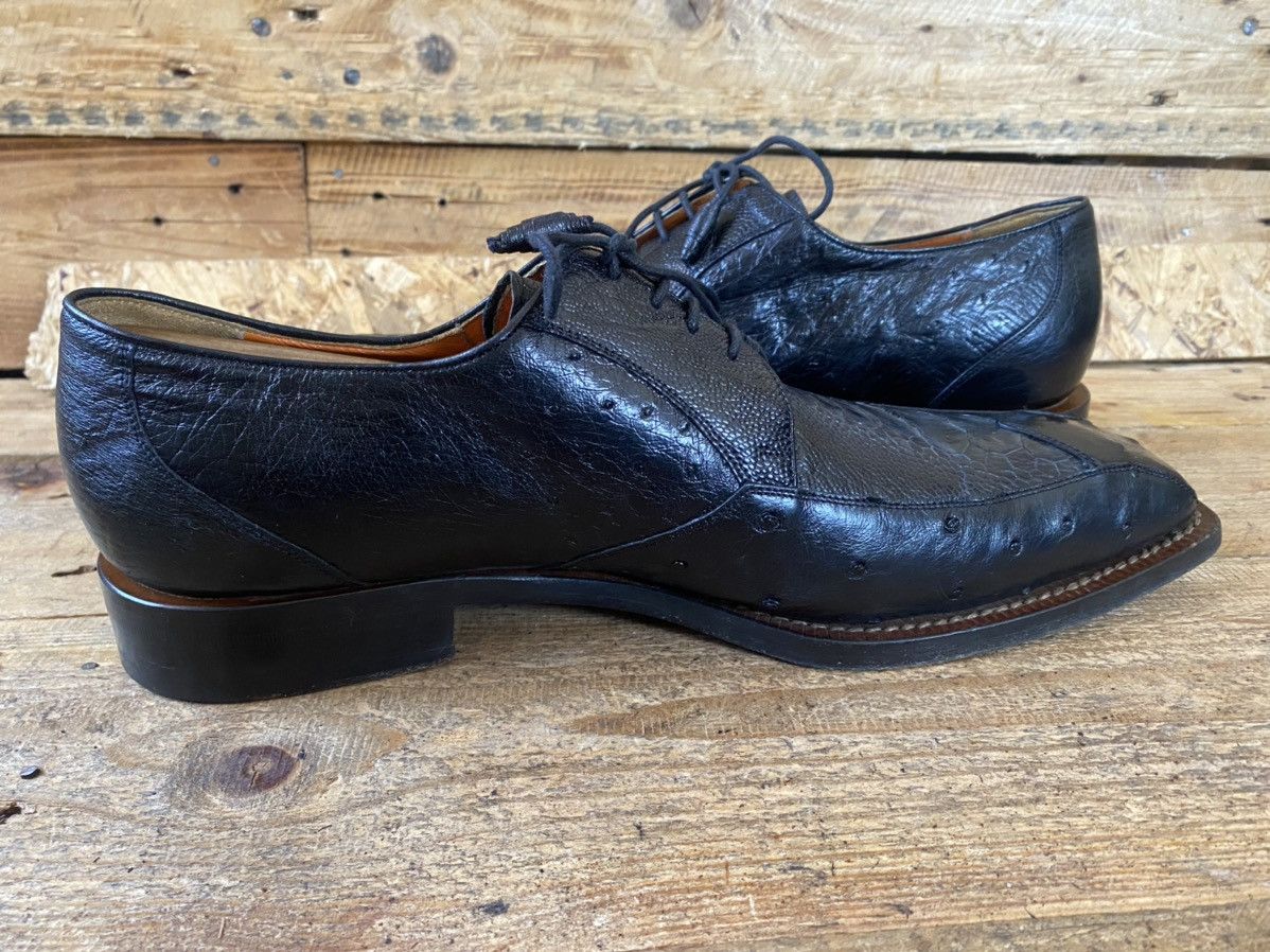 Designer × Mauri × Mezlan Mezlan lace up leather exotic ostrich skin Oxford shoeuk10.5 Size US 11 / EU 44 - 14 Thumbnail