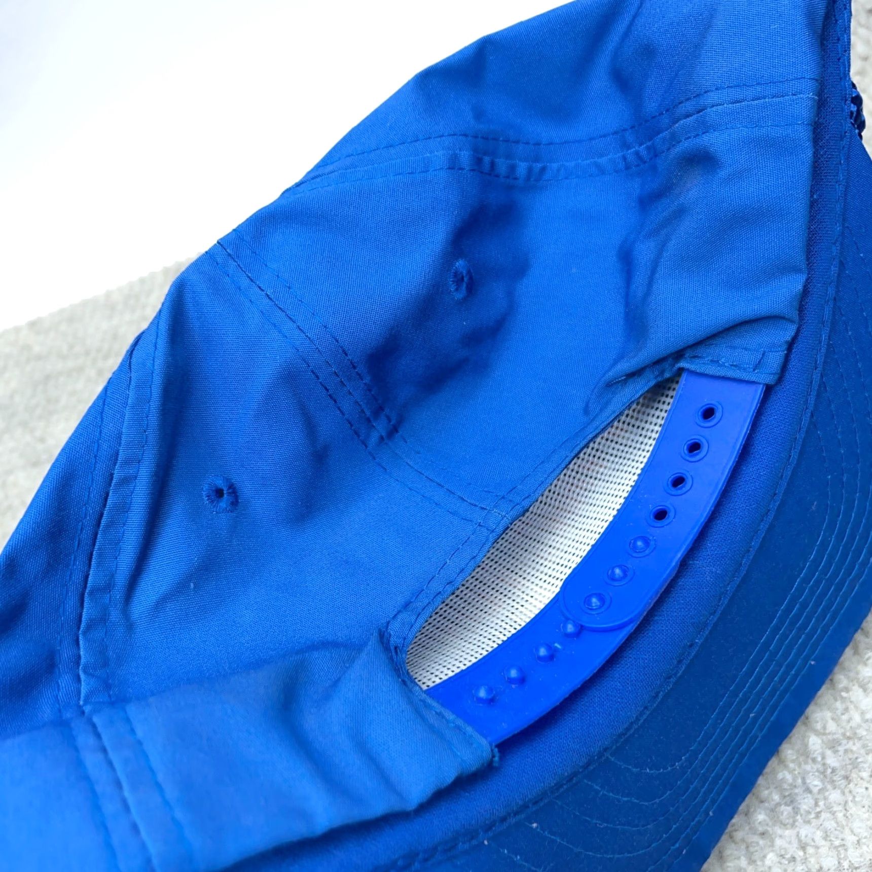 Vintage VINTAGE R.O.C. Fishing Hat Trucker Cap Blue One Size 90s Mens Size ONE SIZE - 5 Thumbnail