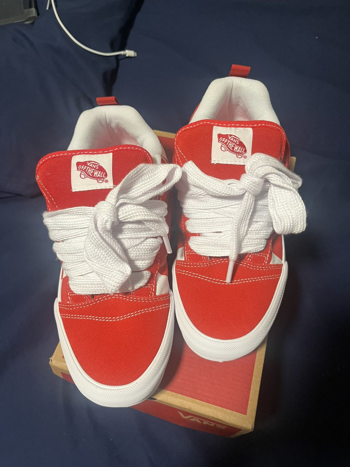Vans Vans Knu Skool Mega Check Red Grailed