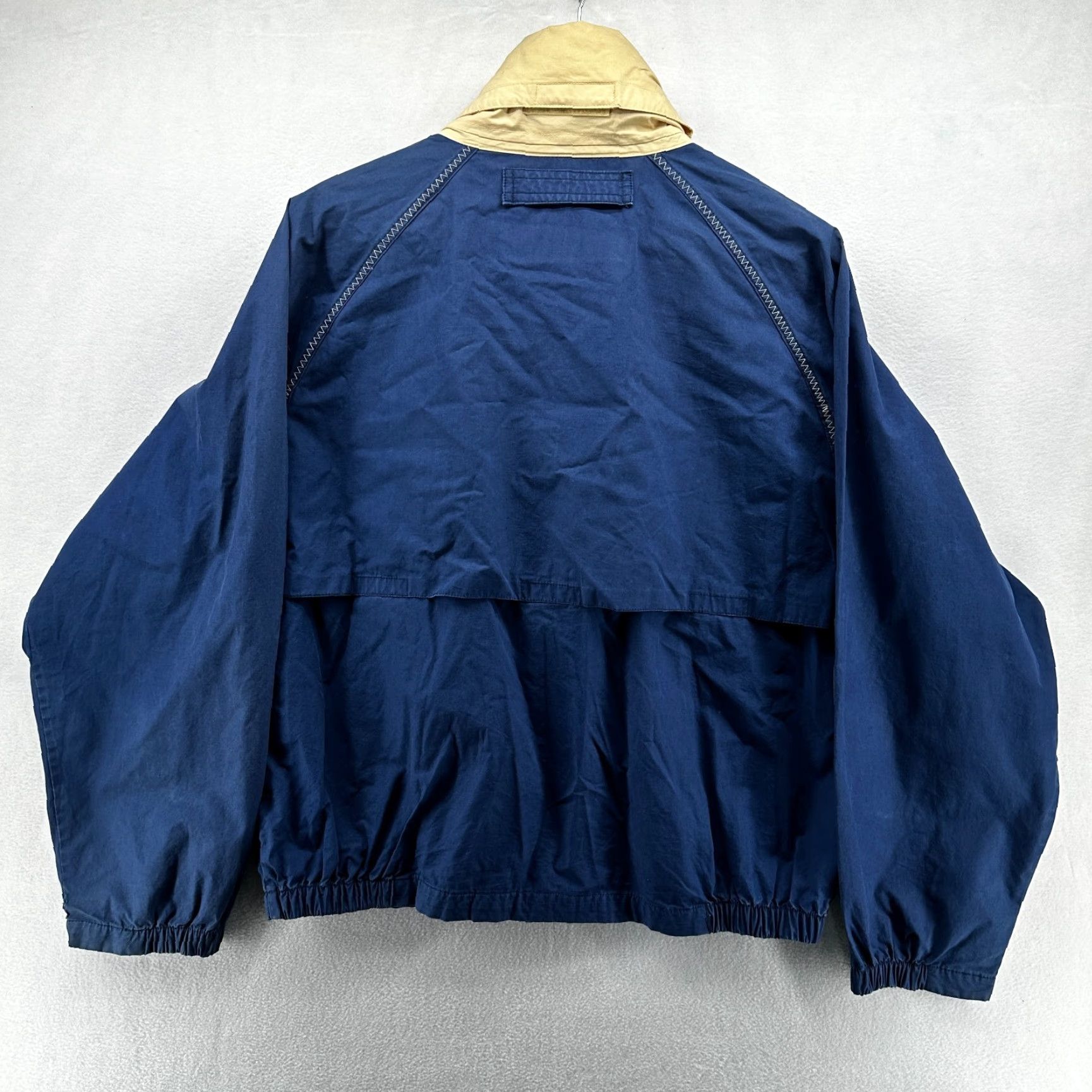 Vintage Regatta Sport Windbreaker Jacket Blue Men's M Full Zip Long Sleeve Pockets, Casual, Travel, Winter, Cotton, Regular Fit Size US M / EU 48-50 / 2 - 2 Thumbnail