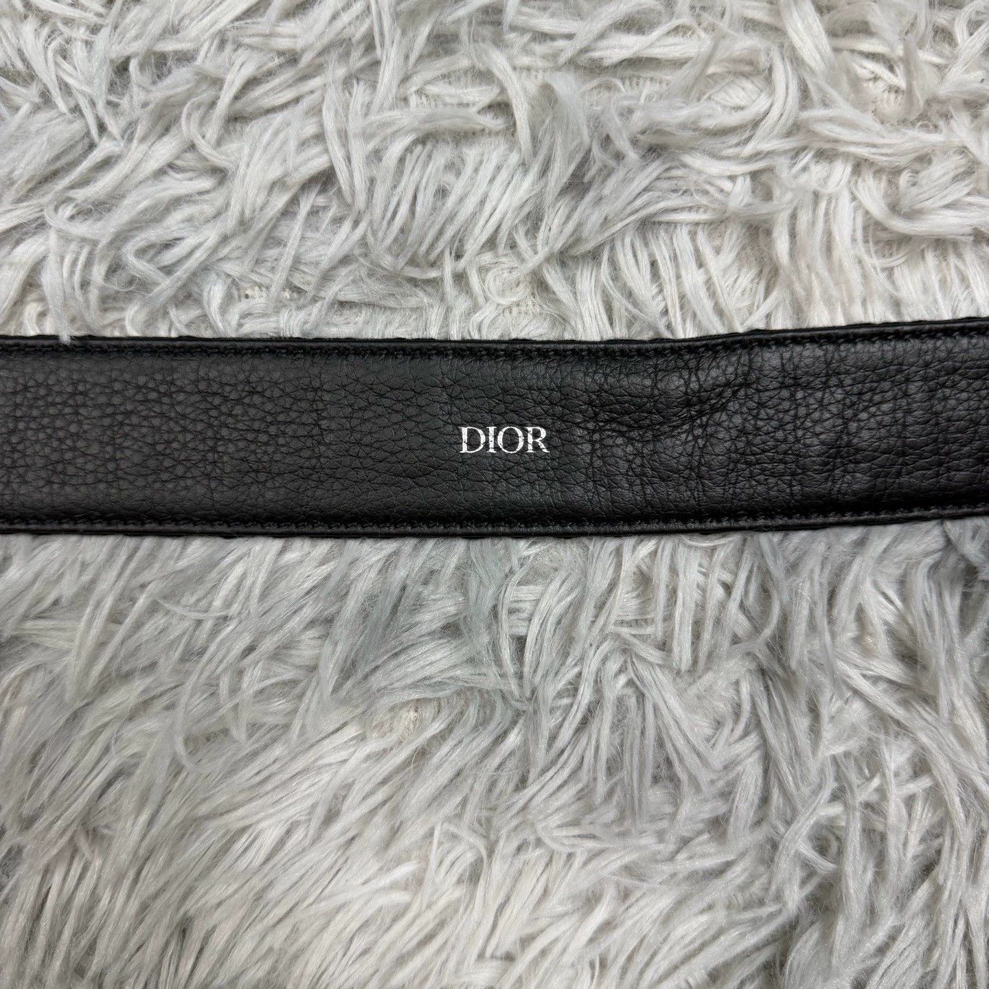 Dior dior black woven leather belt size 95 Size ONE SIZE - 4 Thumbnail