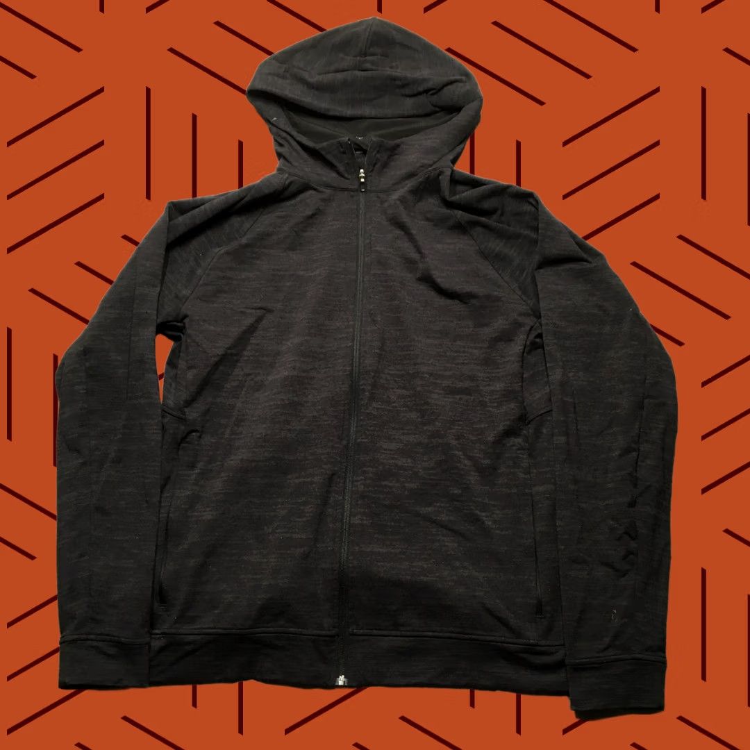 Lululemon Lululemon City Sweat Performance Hoodie Mens XL Black Full Zip Athletic Jacquard Size US XL / EU 56 / 4 - 1 Thumbnail