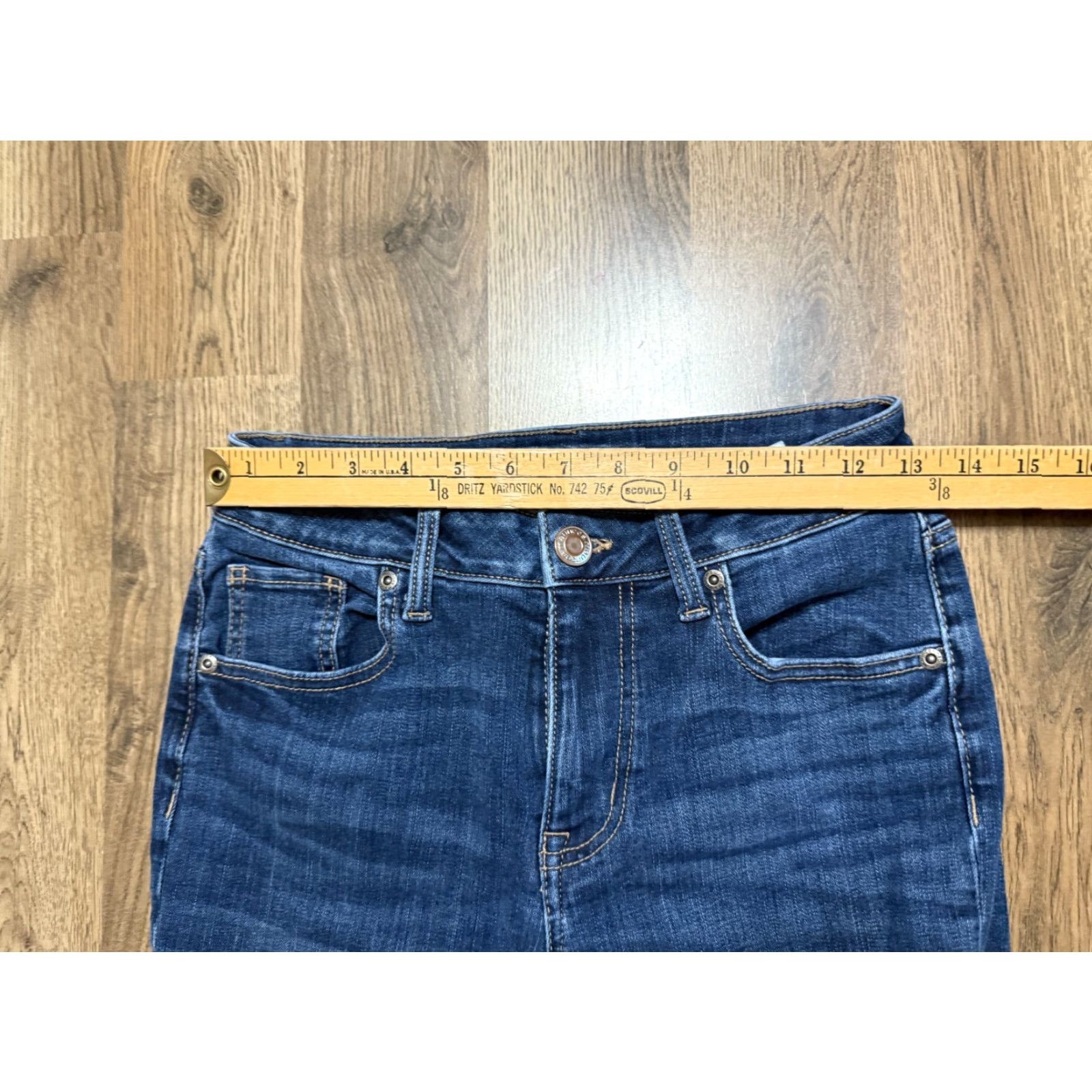Vintage Maurices Jeans Women Skinny High Rise Denim Blue Medium Wash 4 Regular 5-Pocket Design-N/A? Size 27" / US 4 / IT 40 - 7 Thumbnail