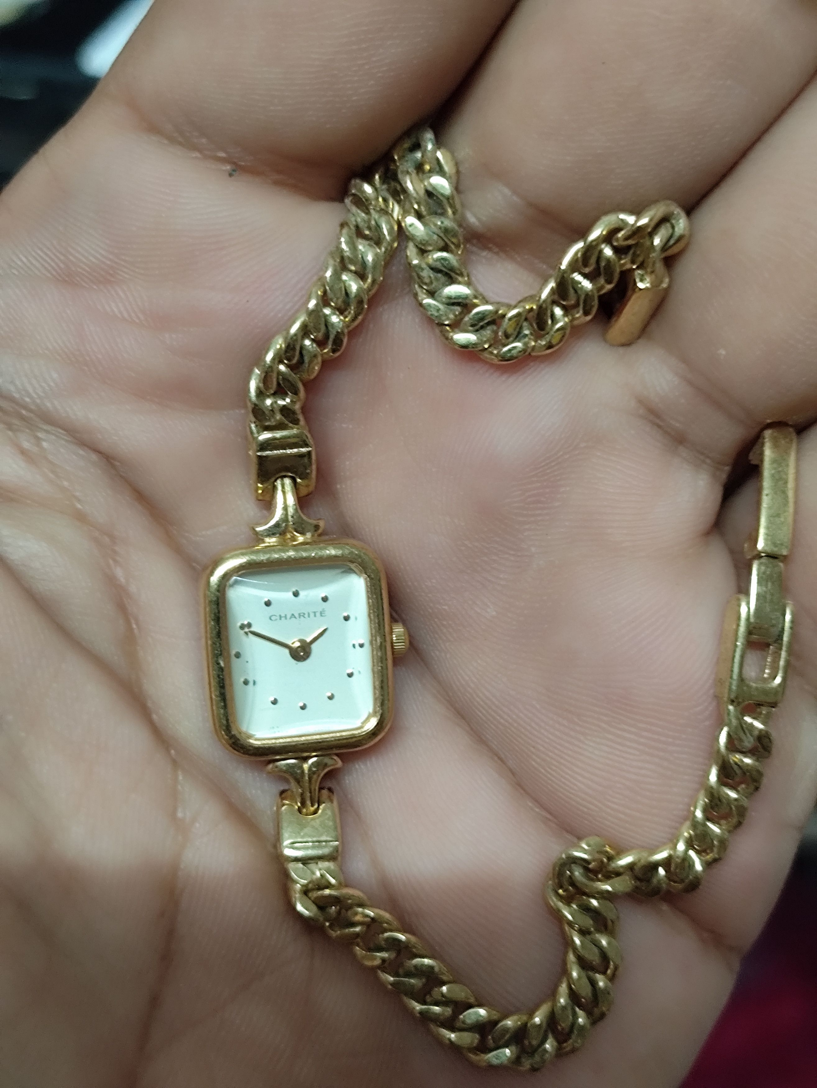 Japanese Brand Luxury Gold Color Bracelet Watch By CHARITE JAPAN Size ONE SIZE - 5 Thumbnail
