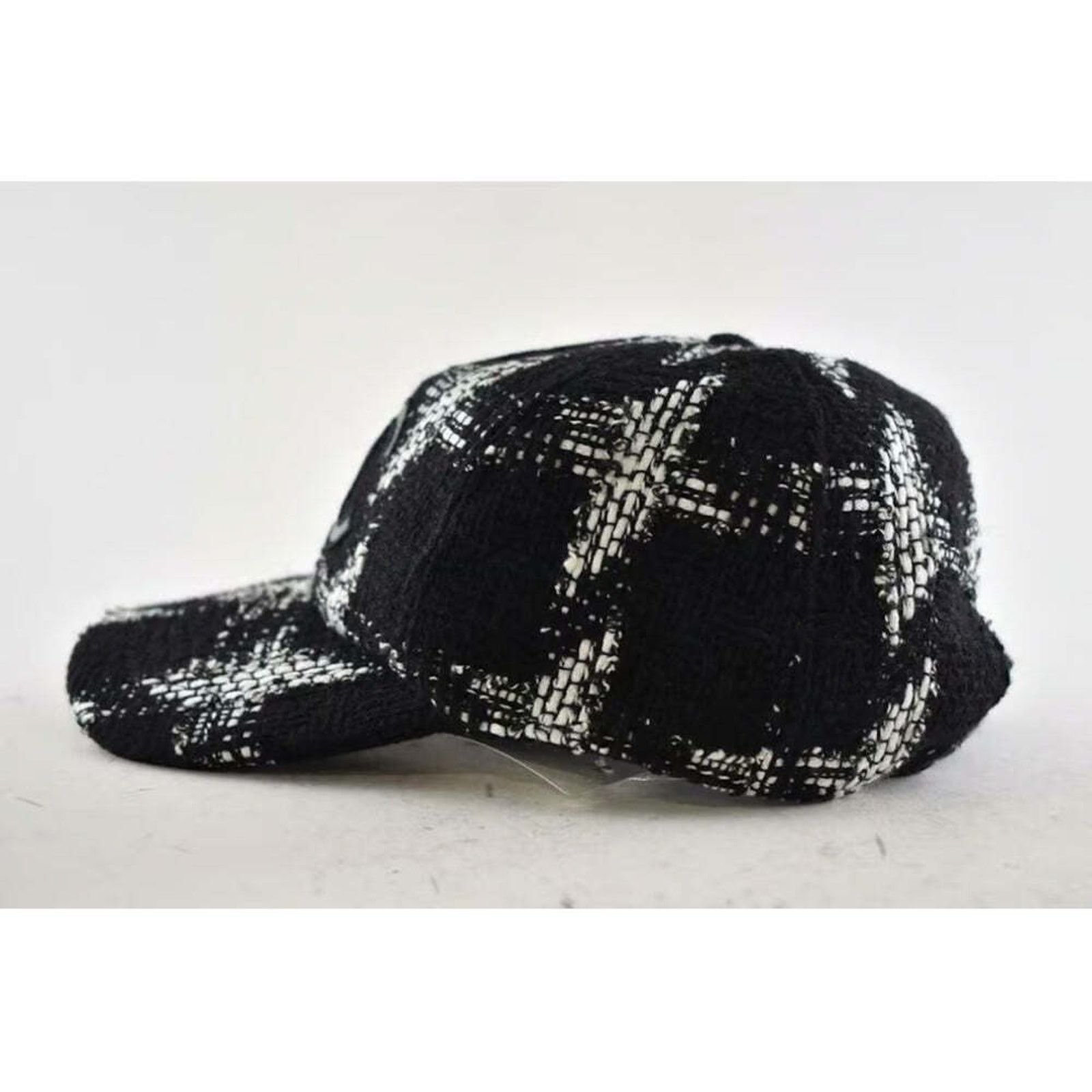 Chanel Chanel REV Tweed Check Baseball Cap Curved Peak Hat L Large Size ONE SIZE - 3 Thumbnail