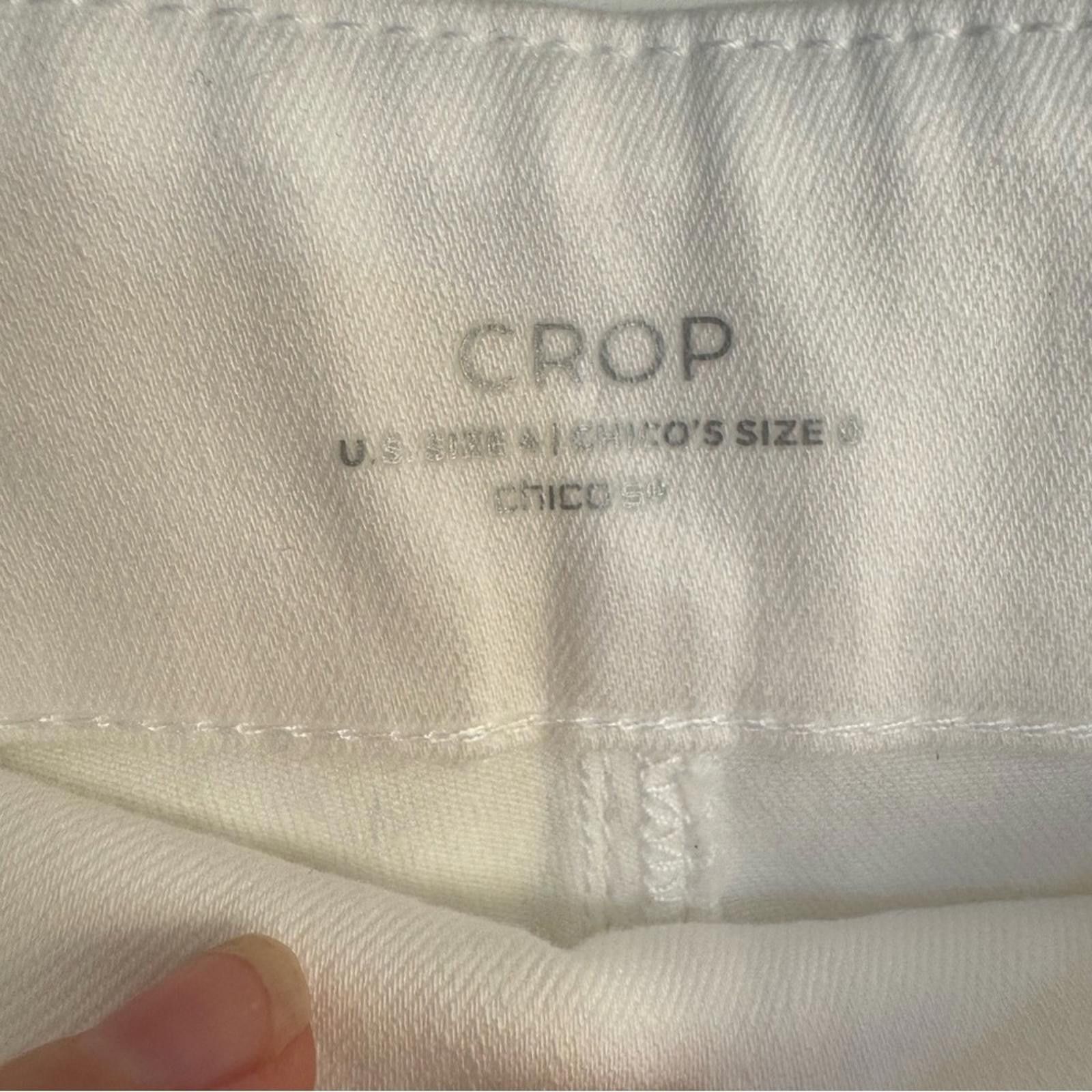 Chicos Chico's Crop Alabaster Pants Size 25" / US 0 / IT 36 - 6 Thumbnail