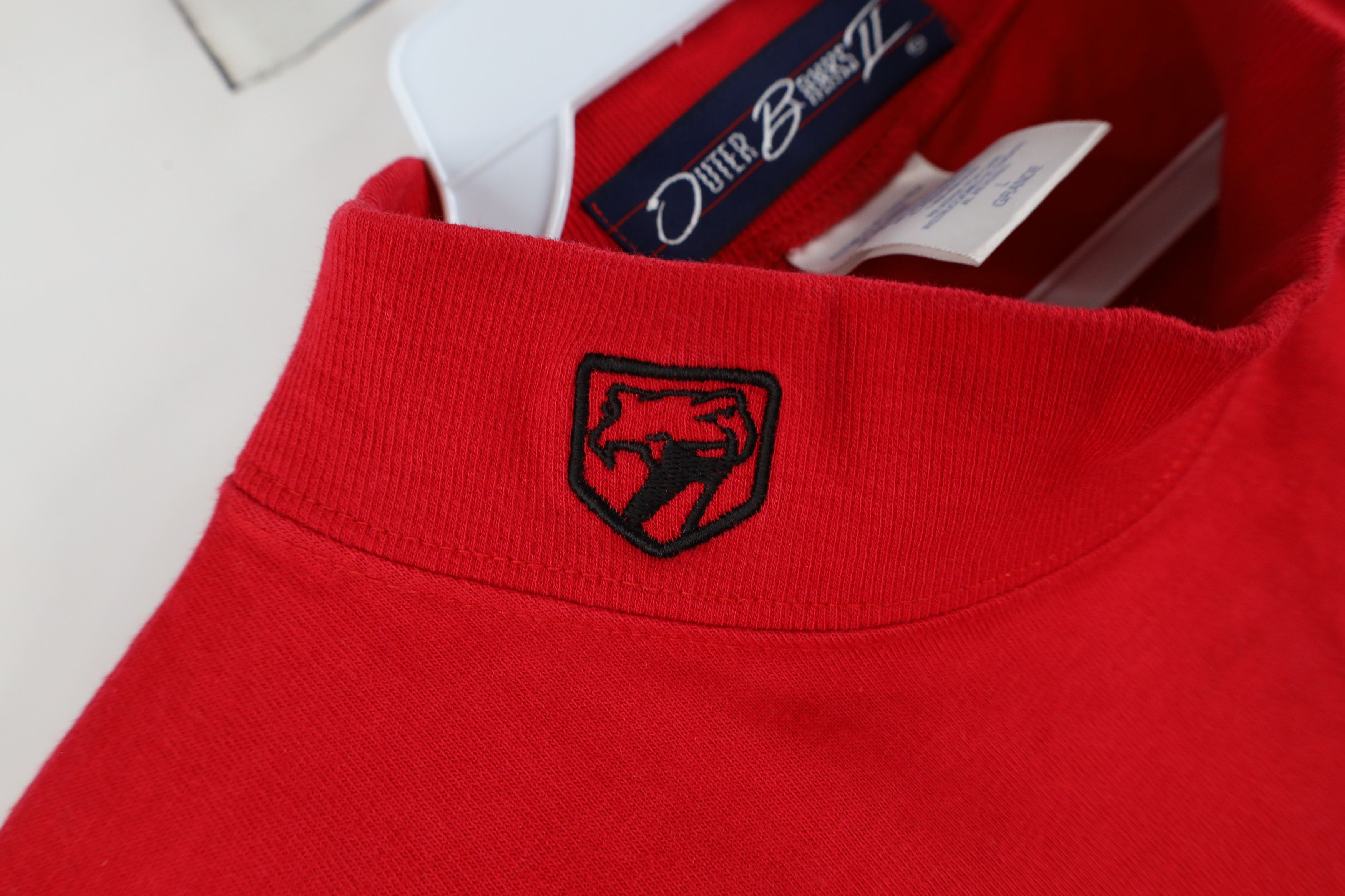 Vintage Vintage 90s Viper Car Mock Neck Long Sleeve T-Shirt Red Size US L / EU 52-54 / 3 - 4 Thumbnail