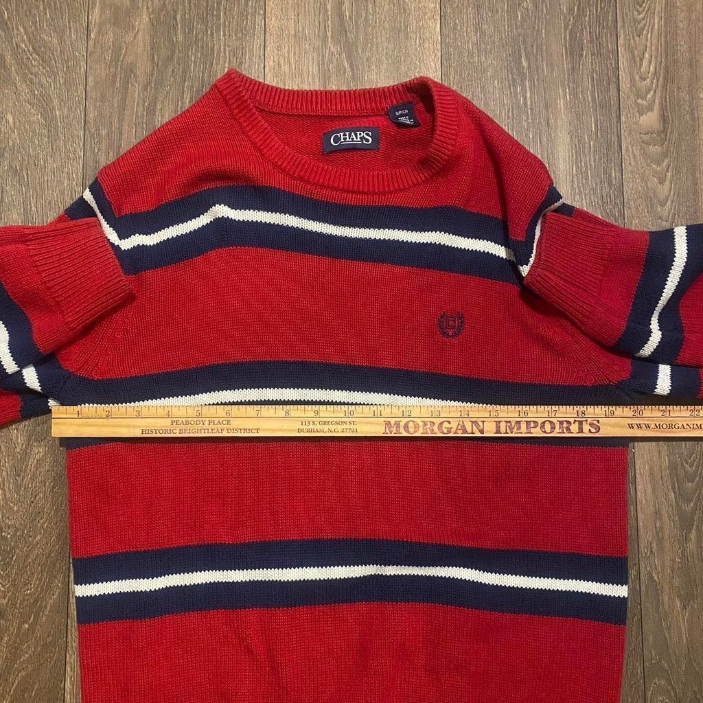 Chaps Chaps knit red and blue striped vtg sweater size S Size US S / EU 44-46 / 1 - 4 Thumbnail