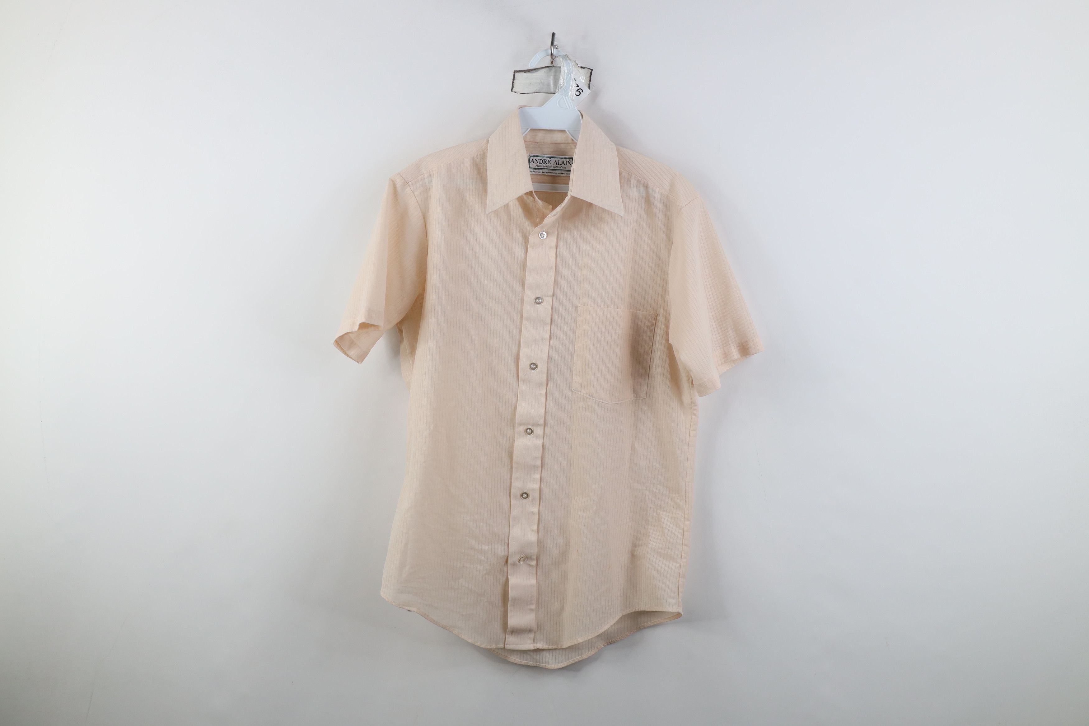 Vintage Vintage 70s Streetwear Knit Short Sleeve Button Shirt USA Size US S / EU 44-46 / 1 - 1 Thumbnail