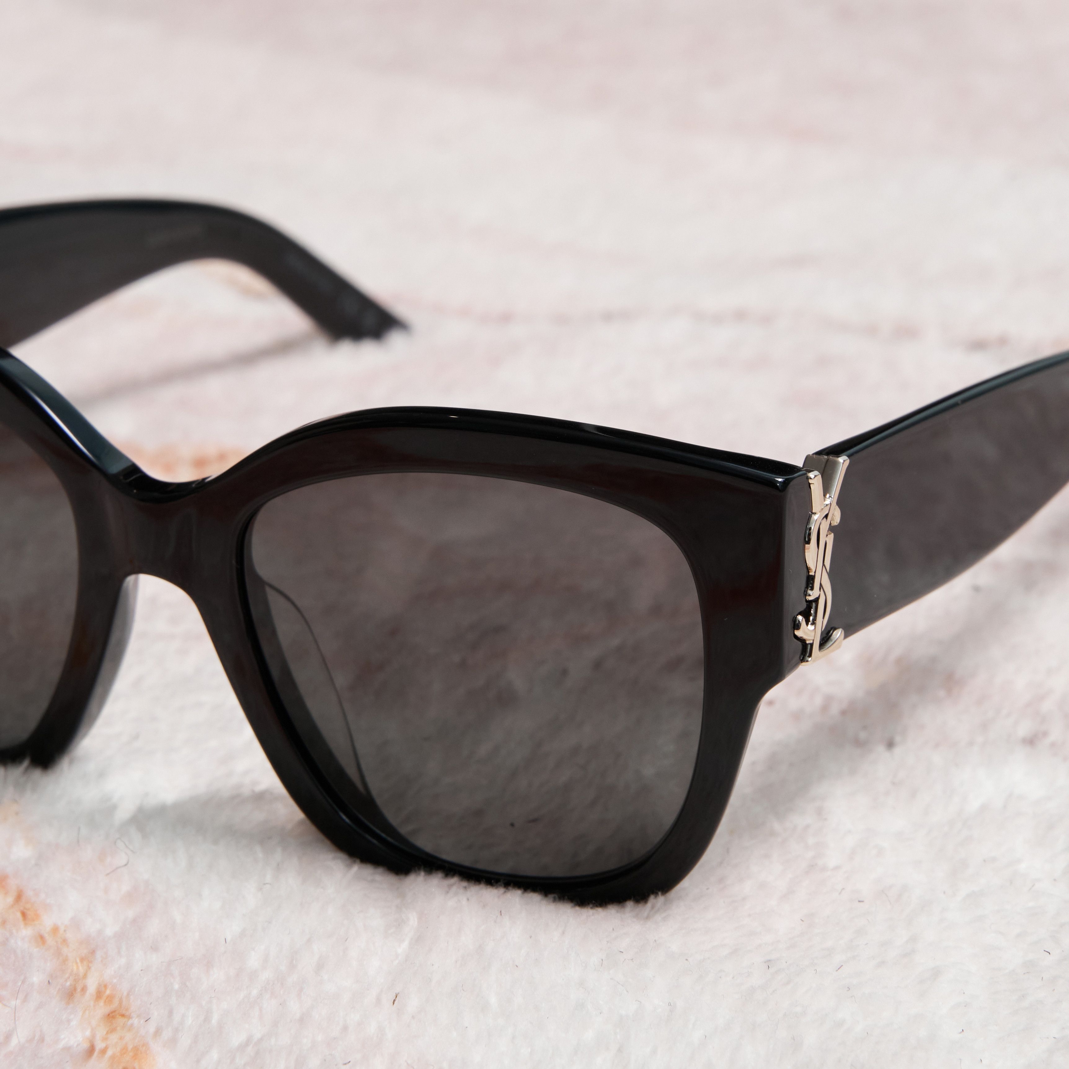 Yves Saint Laurent SAINT LAURENT SL M95/F 001 Sunglasses BLACK Size ONE SIZE - 4 Thumbnail