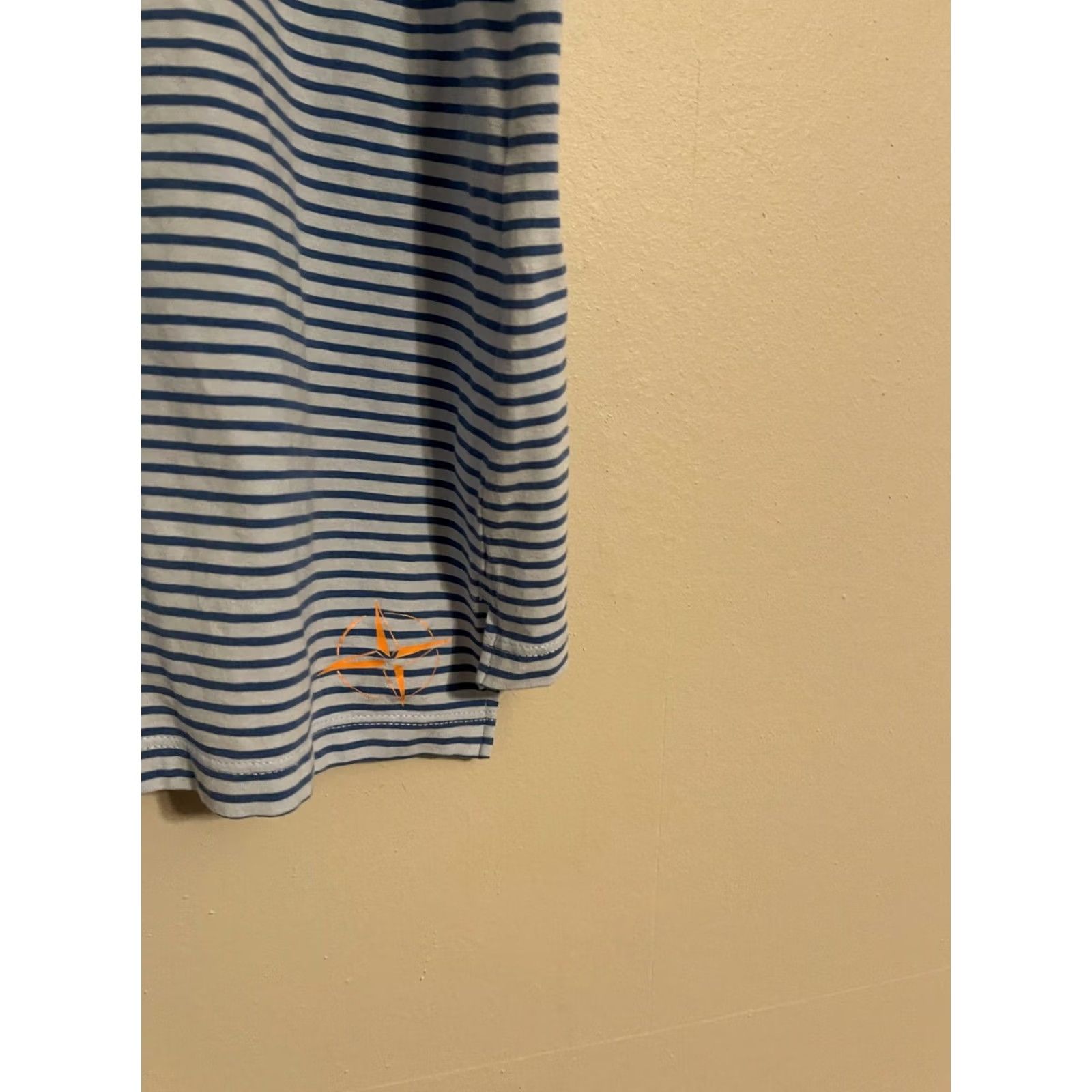 Vintage B Draddy USA Blue Striped Pima Athletic Golf Polo Shirt Men's Large Size US L / EU 52-54 / 3 - 5 Thumbnail