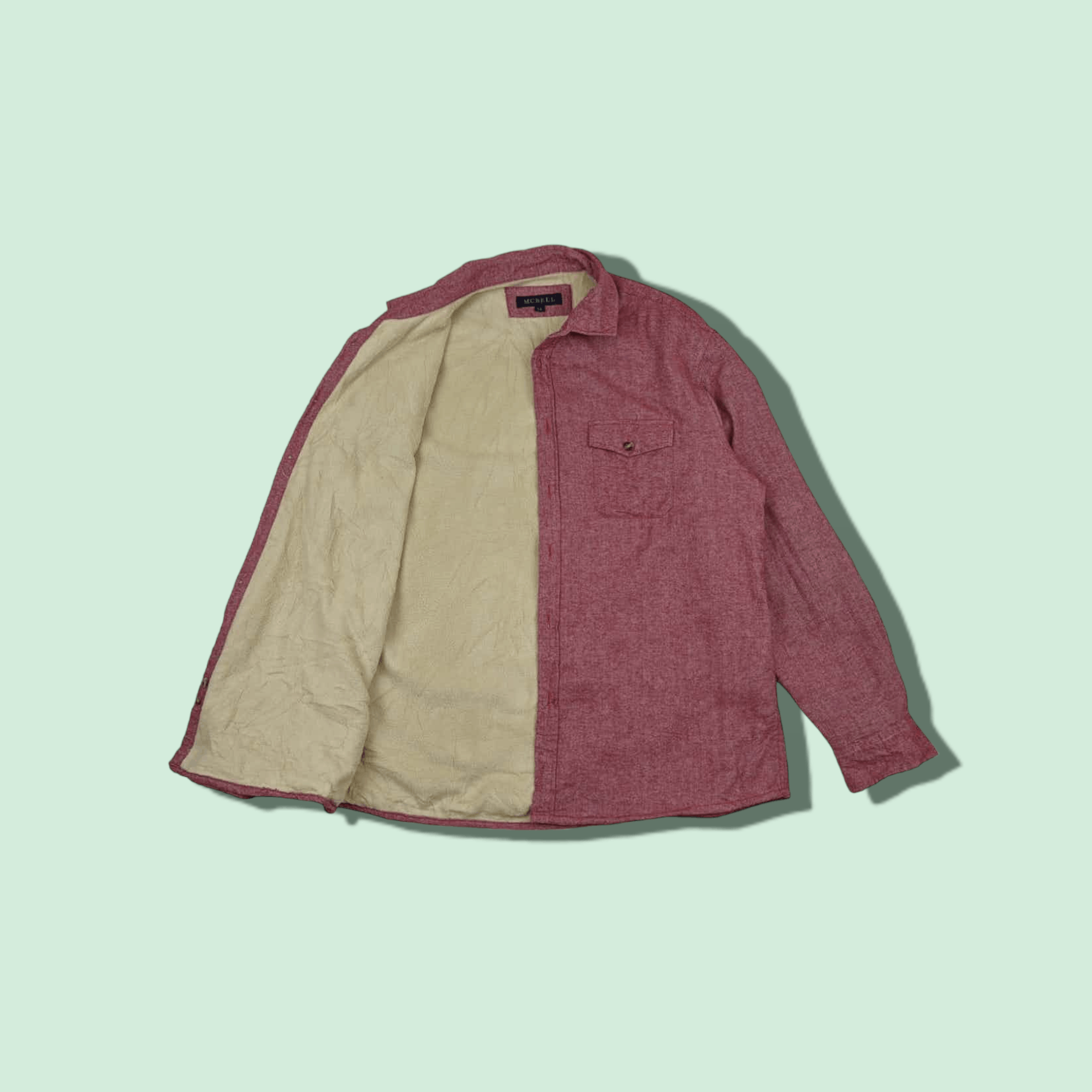 Japanese Brand Japan MCBELL Winter Fleece Flannel Shirt Size US XL / EU 56 / 4 - 1 Thumbnail