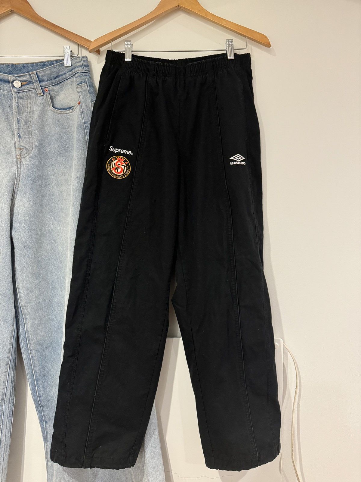 Supreme Supreme Umbro Cotton Ripstop Track Pants Black | Grailed