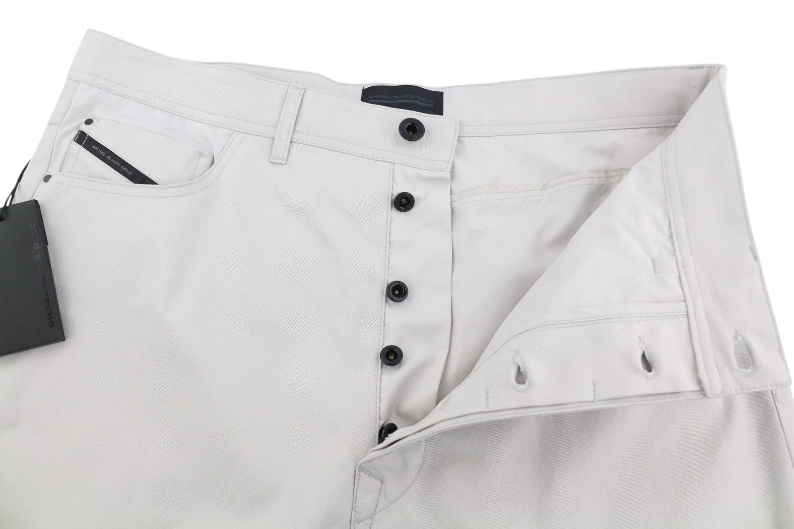 Diesel POUBLE BG51T 50 Cargo Slim Light Logo Trousers 40934 Size US 34 / EU 50 - 4 Thumbnail