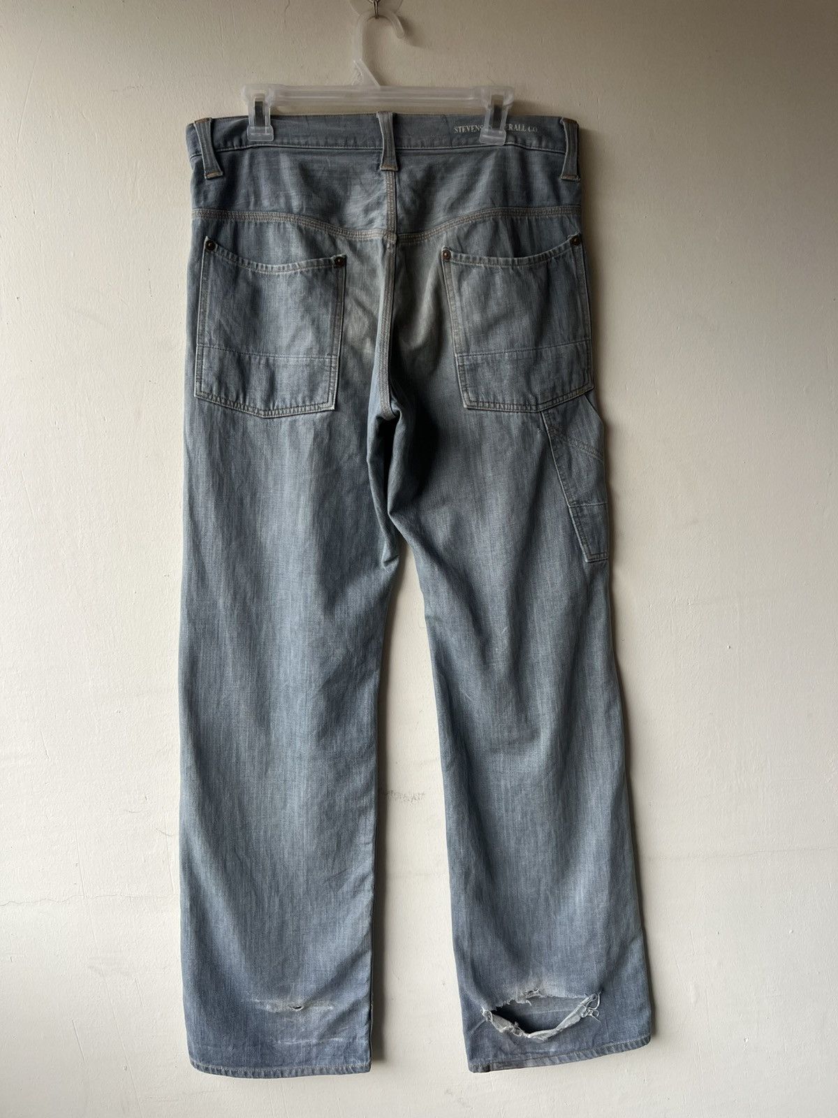 Stevenson Overall Co. Stevenson Overall Japan Distress Mud Denim Workwear Jeans Size US 32 / EU 48 - 16 Thumbnail