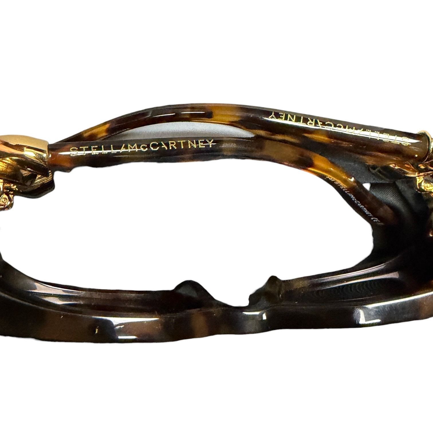 Stella McCartney Stella McCartney Tortoise Shell Gold Chain 54mm Sunglasses Size ONE SIZE - 11 Thumbnail