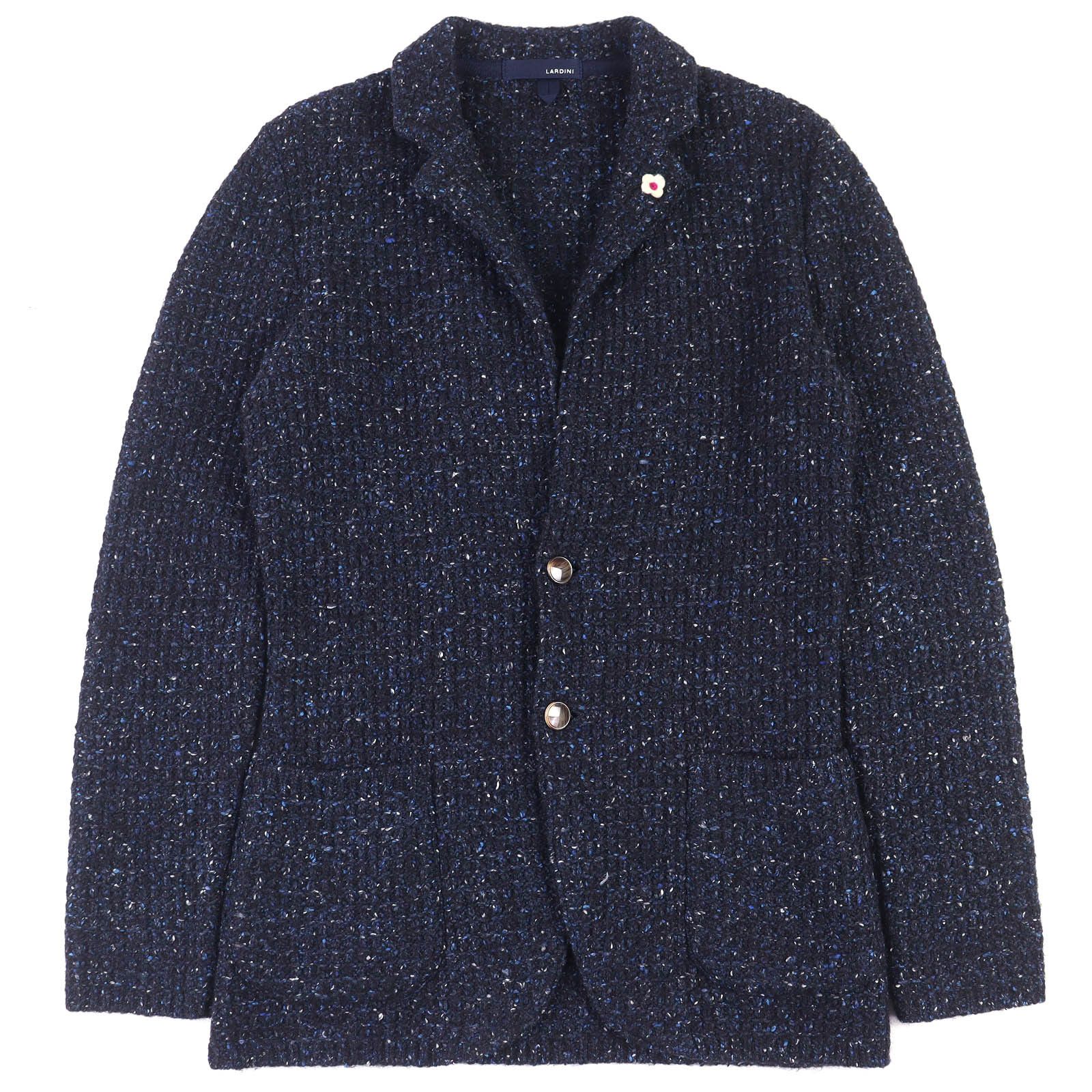 Other Other Lardini Wool Tweed Knit Jacket Leather Outerwear DUTY FREE for USA Size ONE SIZE - 1 Thumbnail