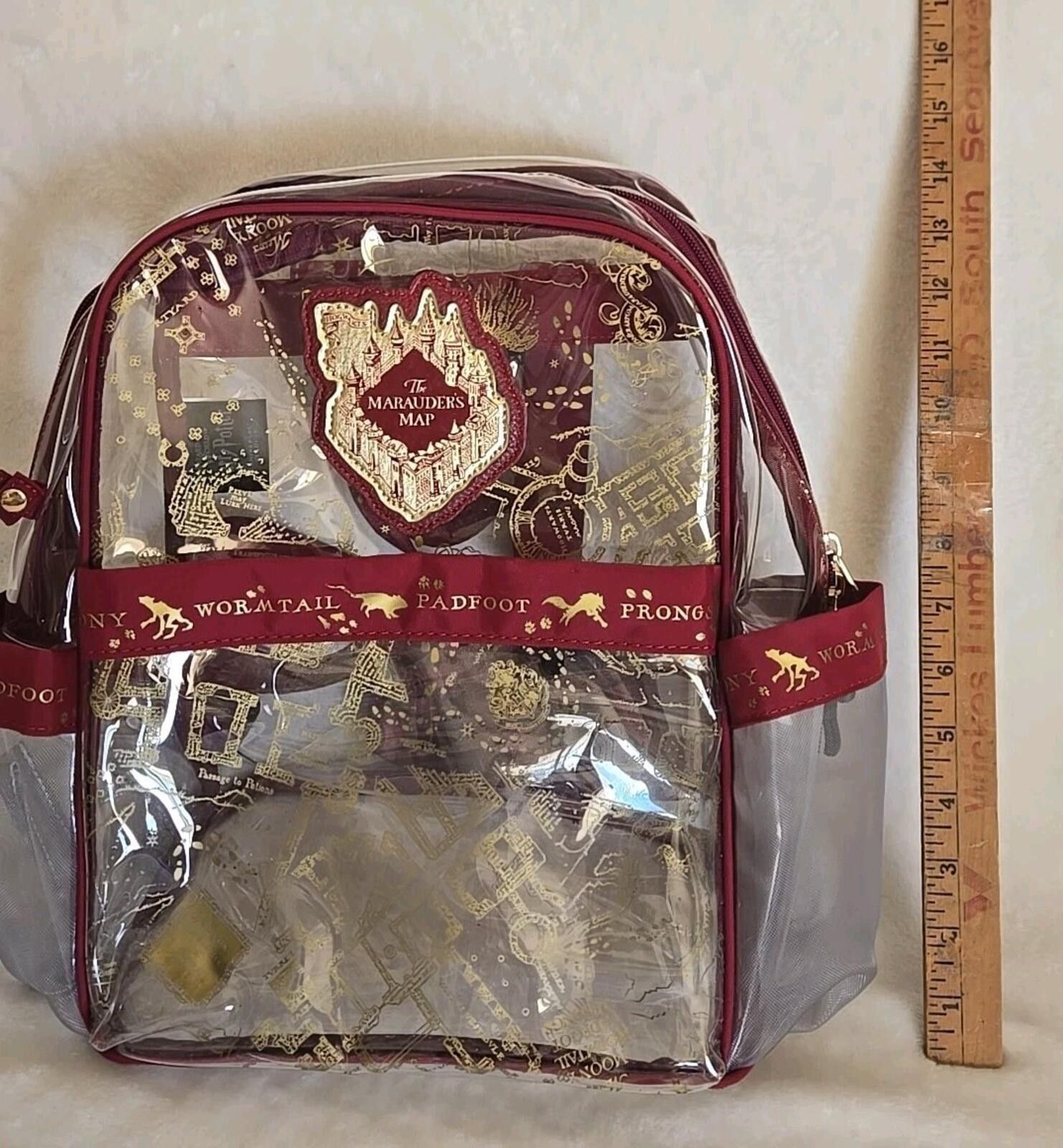 Disney Harry Potter Marauders Map Backpack Bag New Transparent Size ONE SIZE - 5 Thumbnail