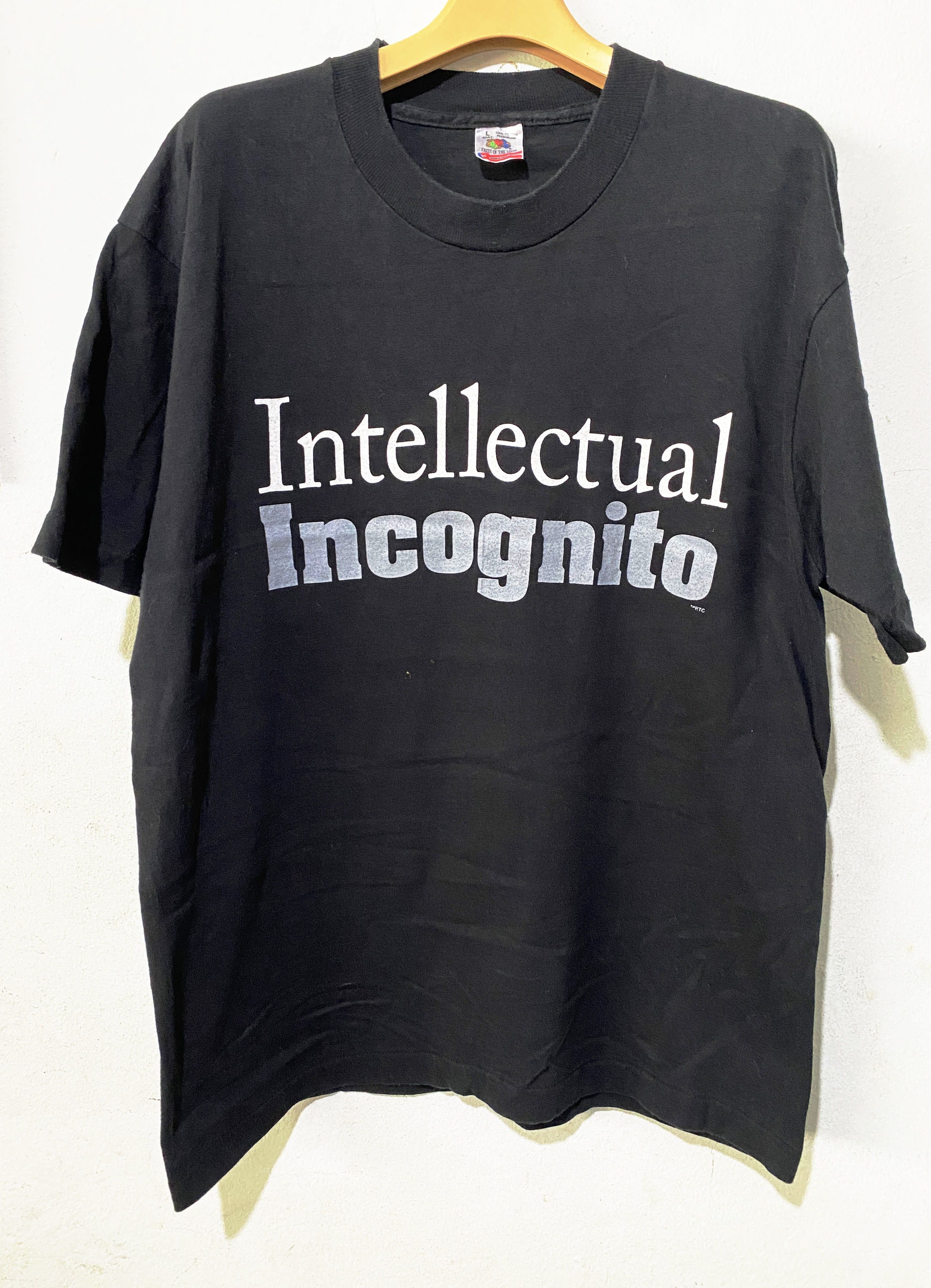 Vintage Vintage 90s Intellectual Incognito Shirt Size US L / EU 52-54 / 3 - 1 Thumbnail