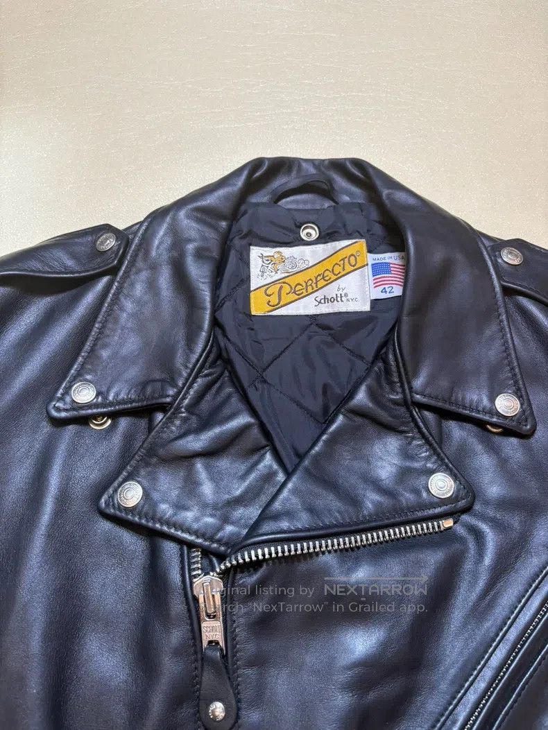 Schott Schott NYC118 classic cable-stayed cowhide motorcycle jack Size US XS / EU 42 / 0 - 7 Thumbnail