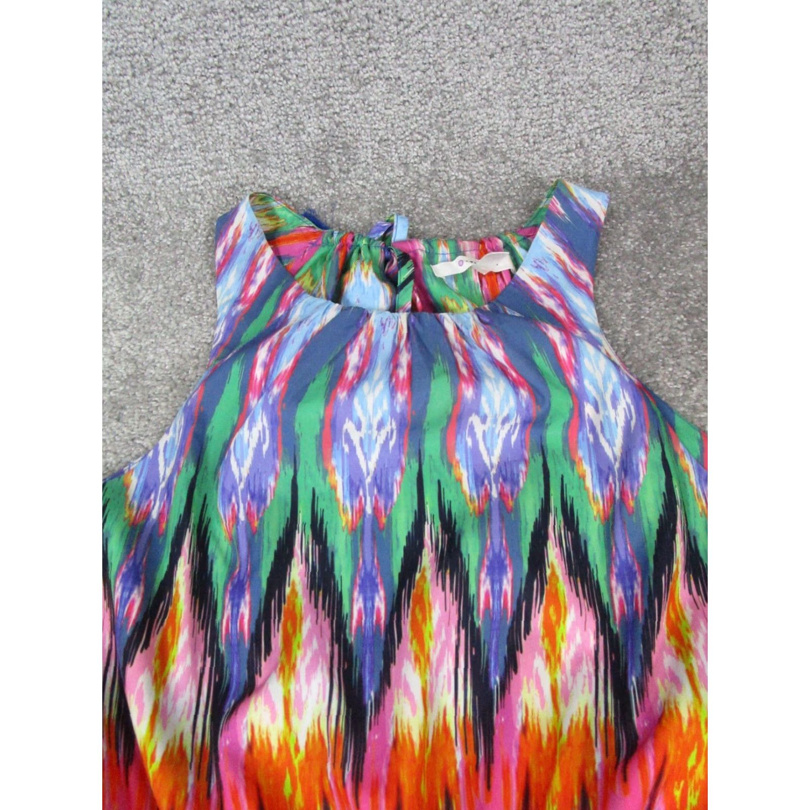 Athleta VINTAGE Athleta Dress Womens XS Blue Red Purple Blouson Size XS / US 0-2 / IT 36-38 - 2 Thumbnail