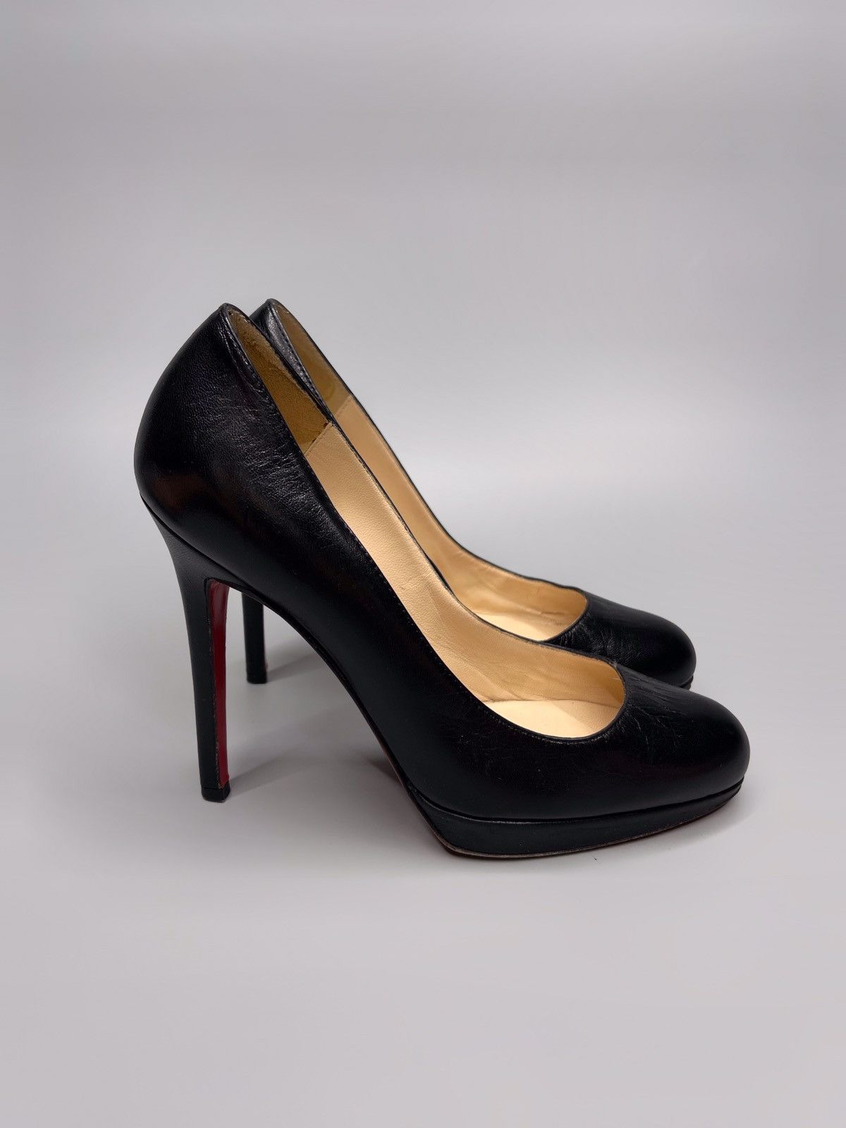 Christian Louboutin Leather Heels Black