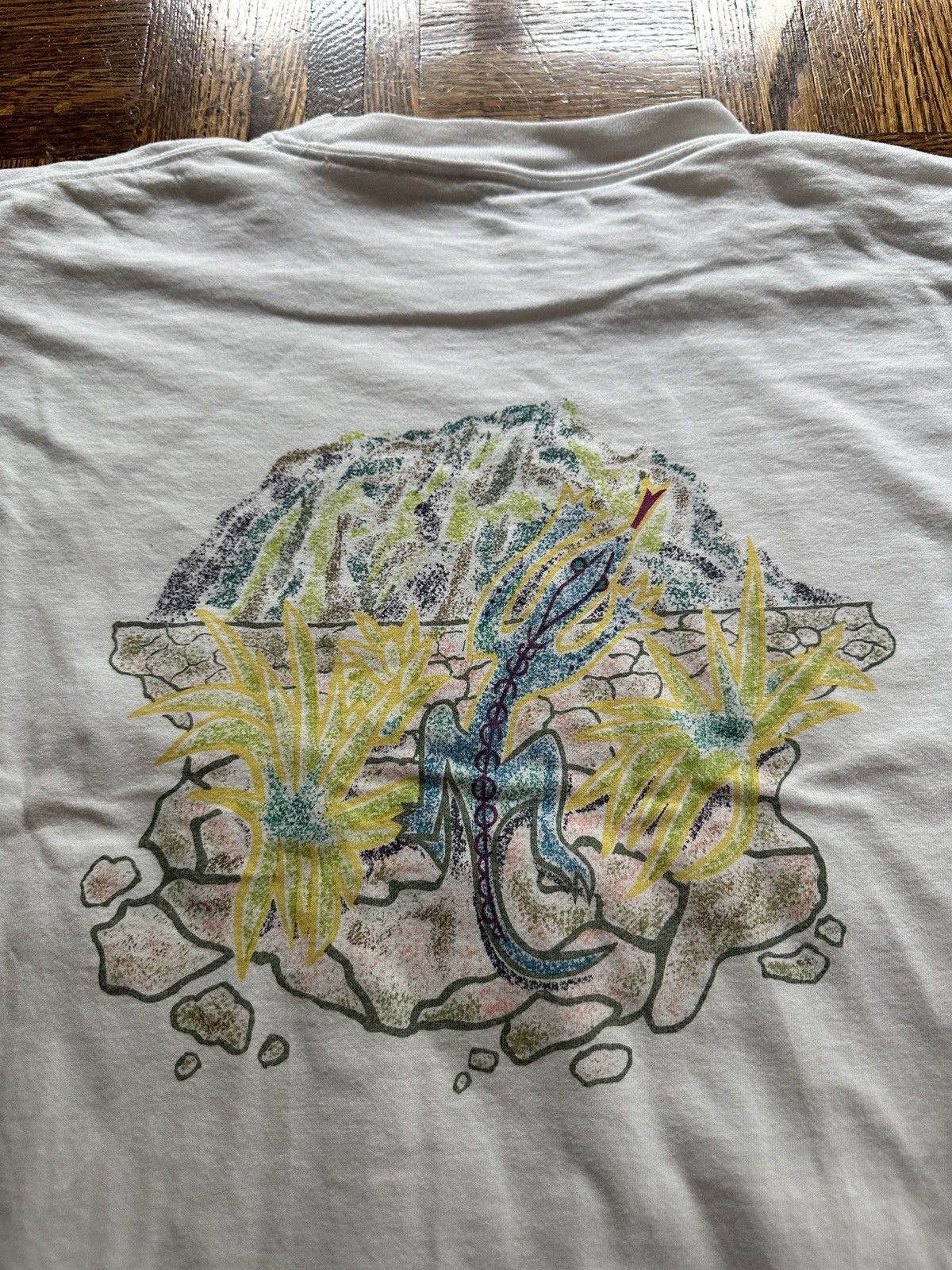 Vintage Vintage 90s Lizard Art Graphic Tee Size US XL / EU 56 / 4 - 4 Thumbnail