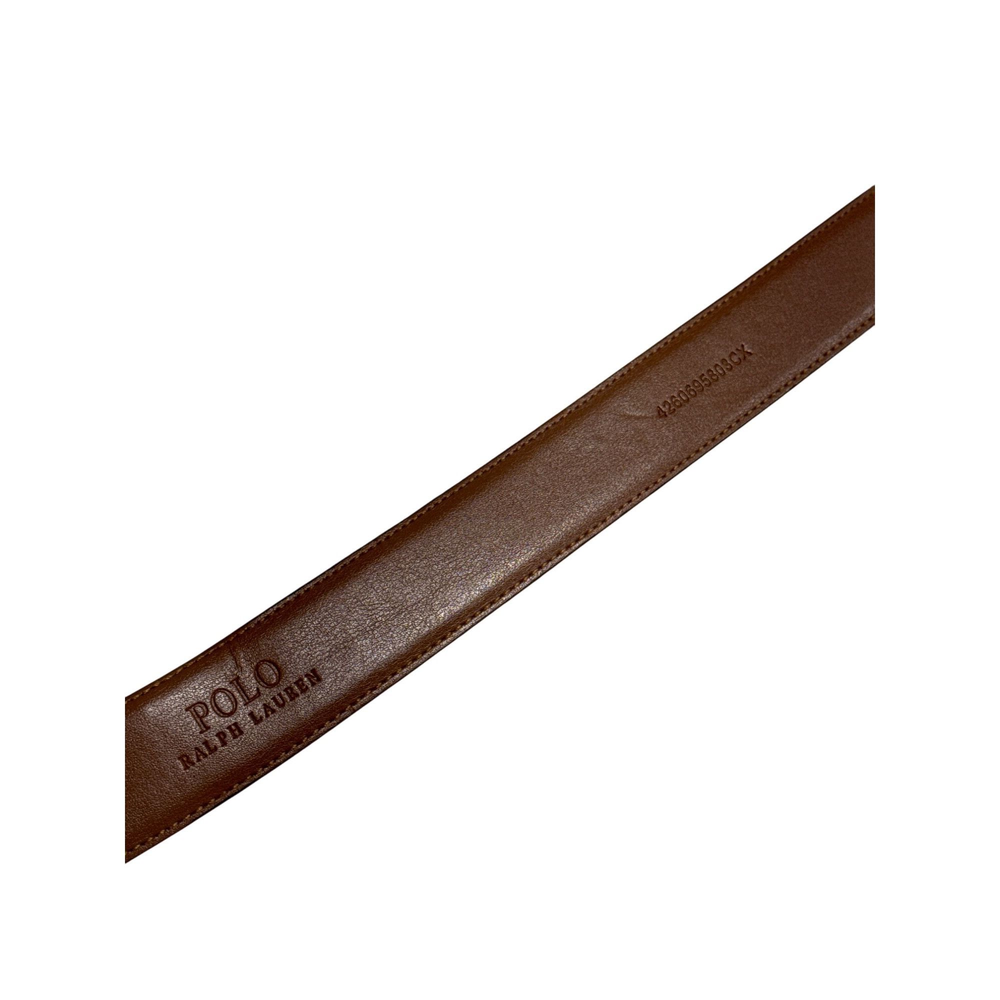 Polo Ralph Lauren Polo Ralph Lauren Brown Italian Leather Dress Belt Unisex Si Size ONE SIZE - 7 Thumbnail