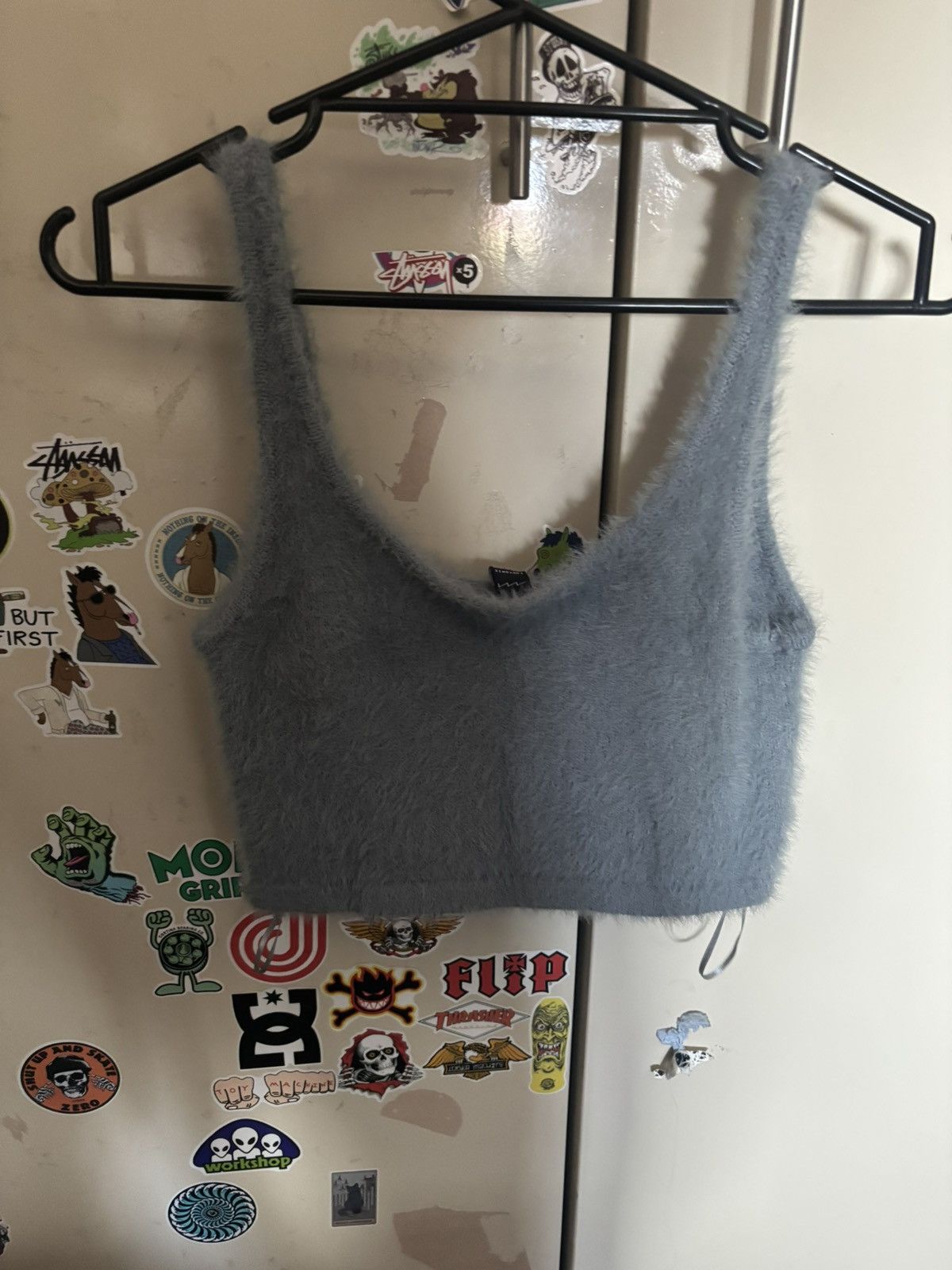 Other Fluffy Blue Cropped Tank Size M / US 6-8 / IT 42-44 - 3 Thumbnail
