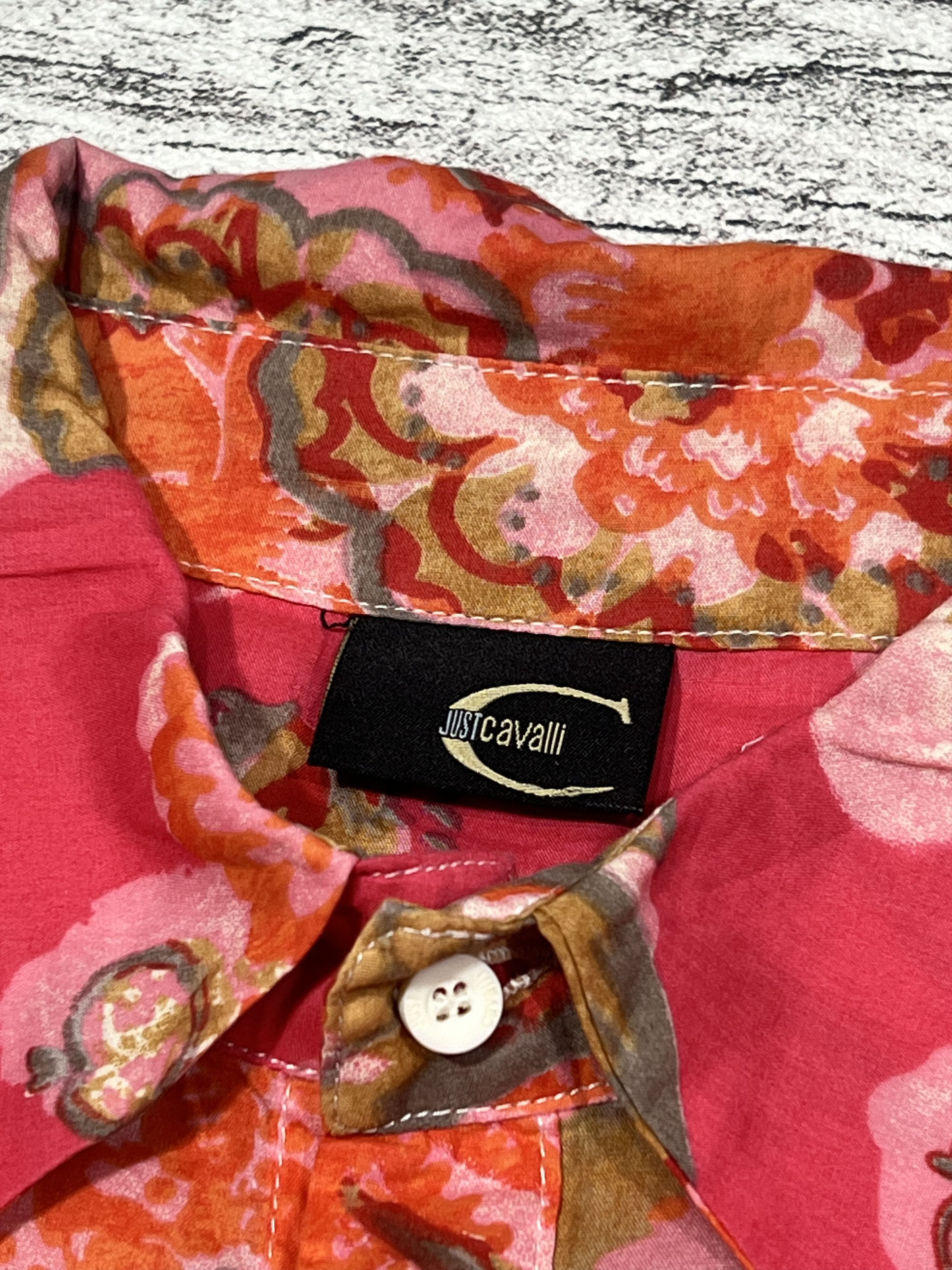 Just Cavalli 2000s Just Cavalli Floral Flower Fleur Pattern Shirt Size US M / EU 48-50 / 2 - 4 Thumbnail