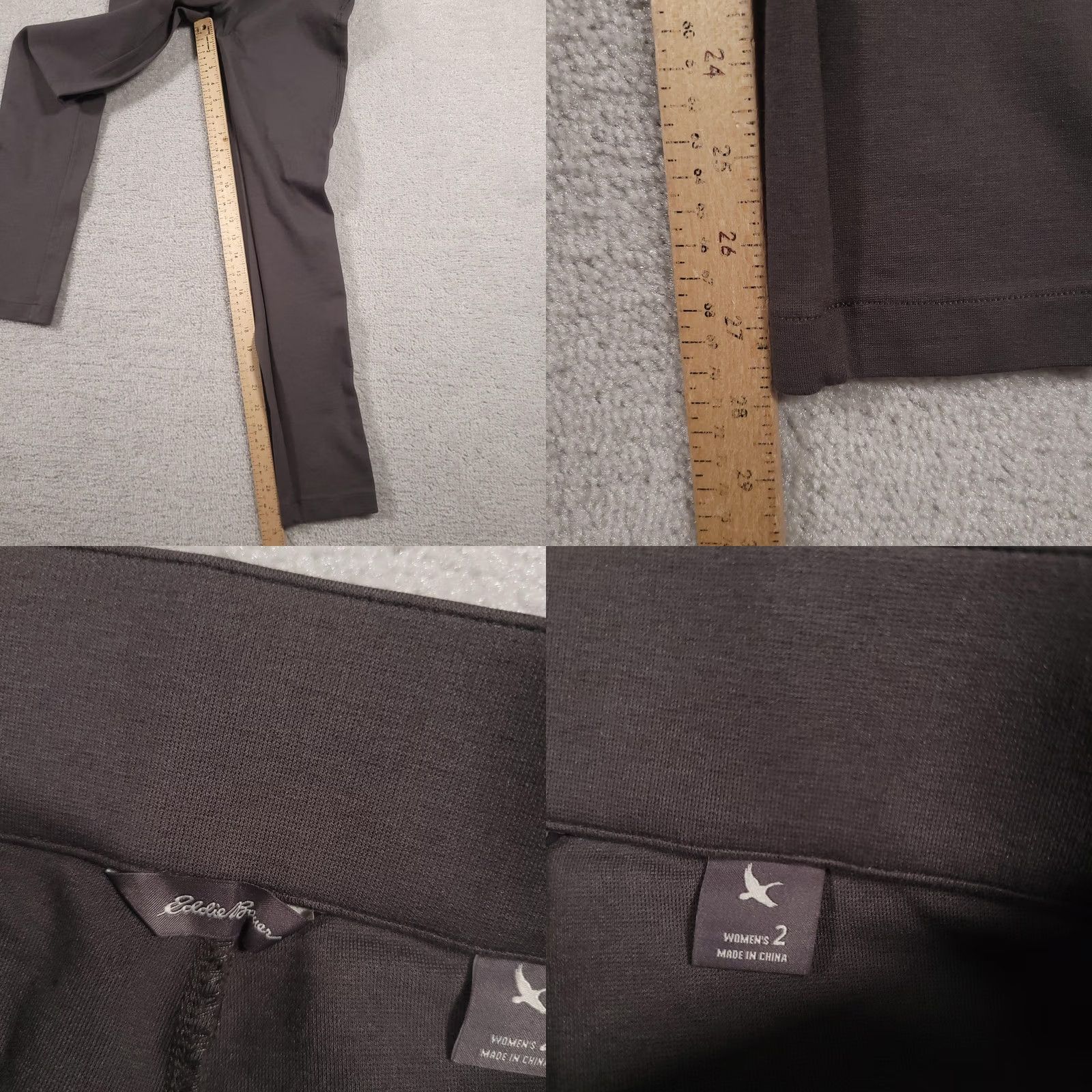 Eddie Bauer Eddie Bauer Pants Womens 2 Gray Straight Yoga Athletic Stretch Modal Blend Zip Pocket Size 26" / US 2 / IT 38 - 8 Thumbnail