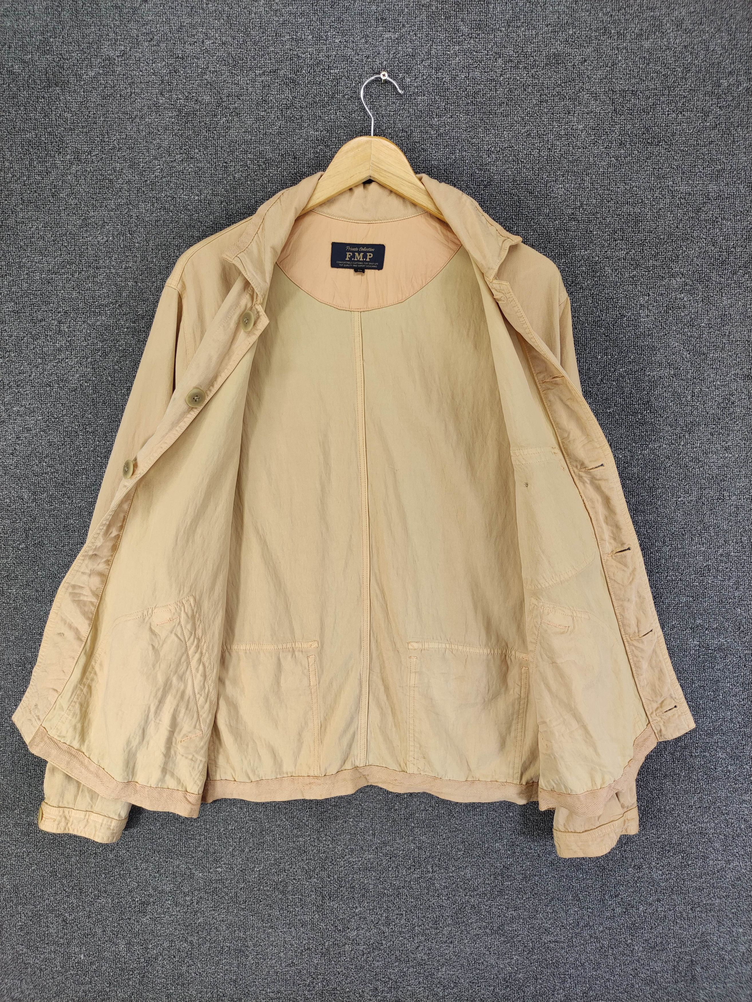 Japanese Brand Vintage F.M.P Light Jacket Pocket Back And Front Button Up Size US L / EU 52-54 / 3 - 5 Thumbnail
