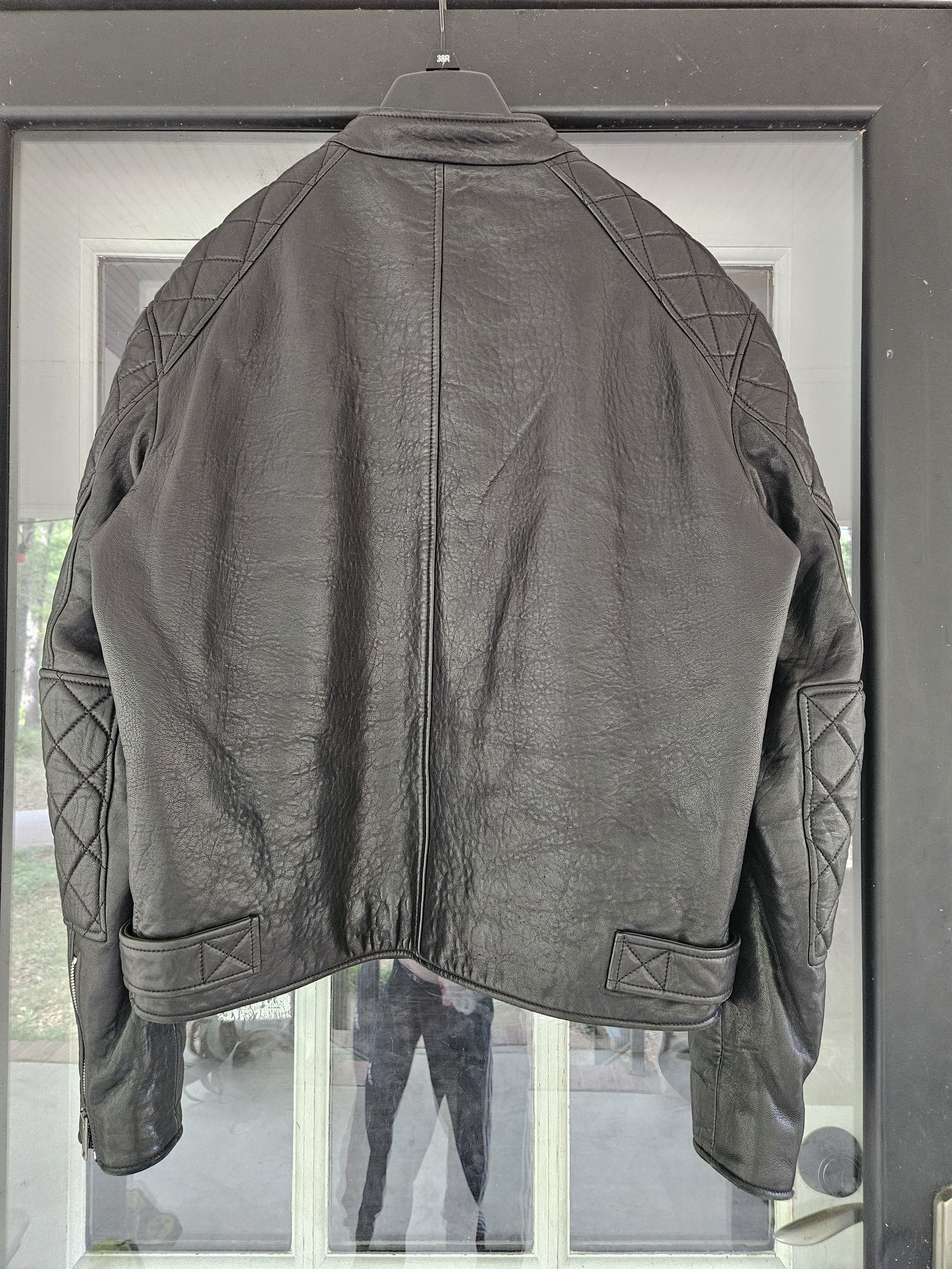 Givenchy Black Lambskin Quilted Zip Up Leather Moto Jacket Size US L / EU 52-54 / 3 - 9 Thumbnail