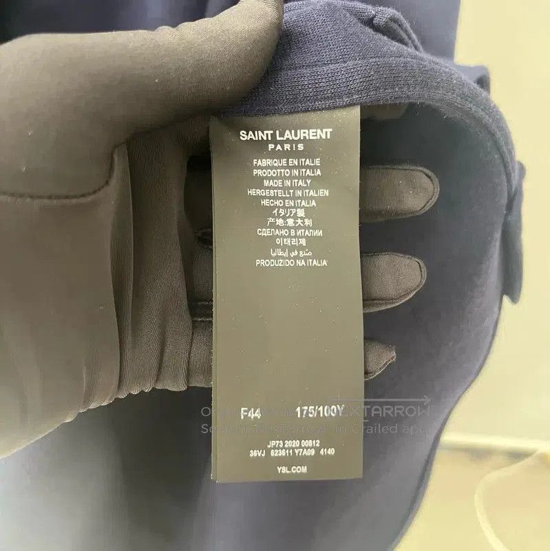 Yves Saint Laurent YSL Wool Coat for Women in Blue . Size M / US 6-8 / IT 42-44 - 4 Thumbnail