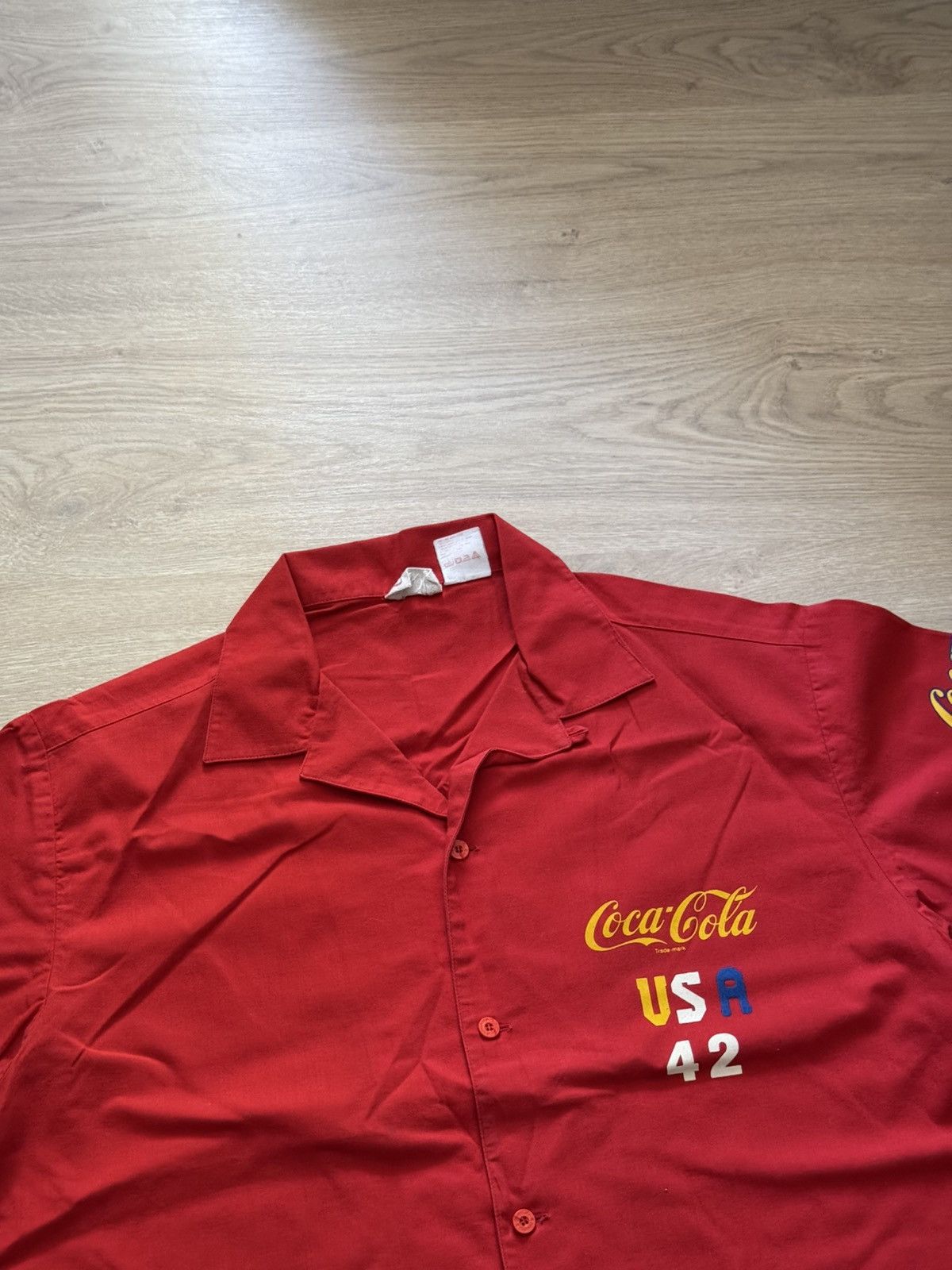 Vintage Vintage 80-90’s Coca-Cola Racing Team 42 y2k Shirt Size US M / EU 48-50 / 2 - 2 Thumbnail