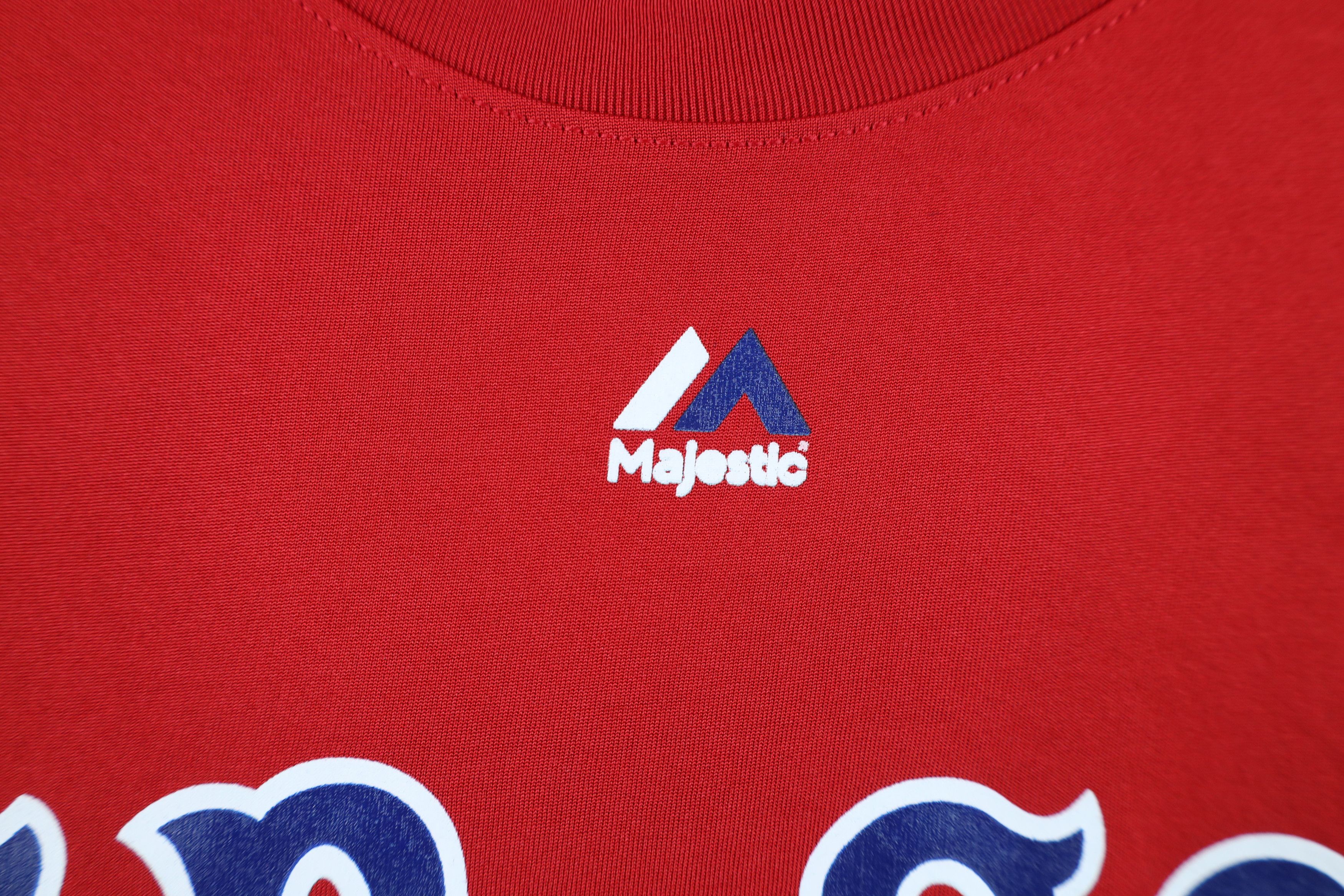 Majestic Majestic Pedroia Boston Sox Baseball T-Shirt Red Polyester Size US S / EU 44-46 / 1 - 5 Thumbnail