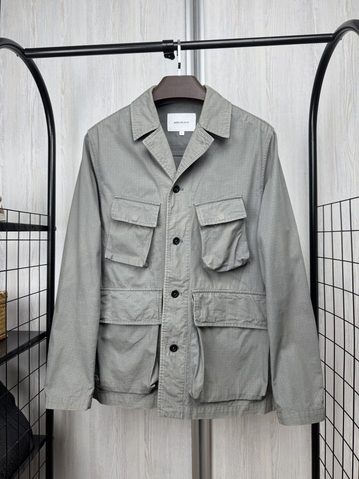 Norse Projects Norse Projects MADS RIPSTOP TAB SERIES multipocket jacket Size US S / EU 44-46 / 1 - 1 Thumbnail