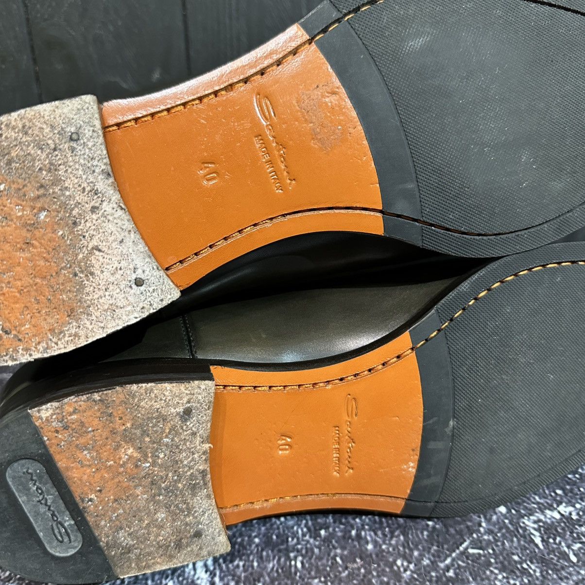 Santoni SANTONI Men’s Leather Chelsea Size 40 EU 7 US Size US 7 / EU 40 - 11 Thumbnail