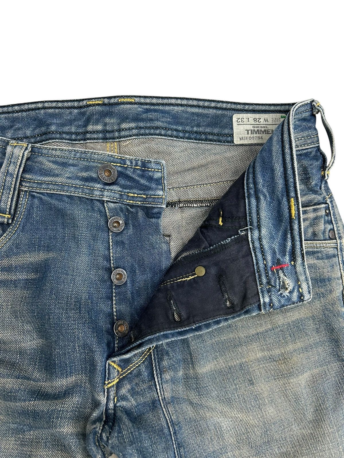 Diesel Diesel Trojan Jean Mud Washed Distressed Straight Cut Size US 30 / EU 46 - 15 Thumbnail