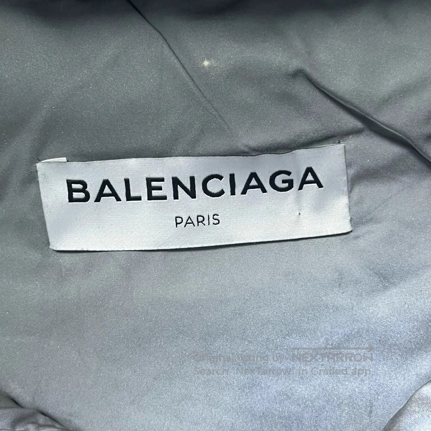 Balenciaga Balenciaga Silver Gray Logo Down Jacket. Size US XS / EU 42 / 0 - 3 Thumbnail
