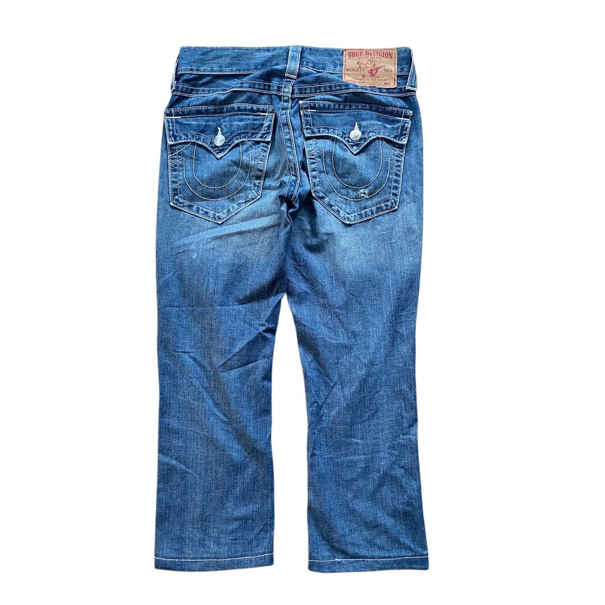 True Religion Vintage True Religion Ricky Distress Fade Denim Flare Jeans Size US 29 - 1 Thumbnail
