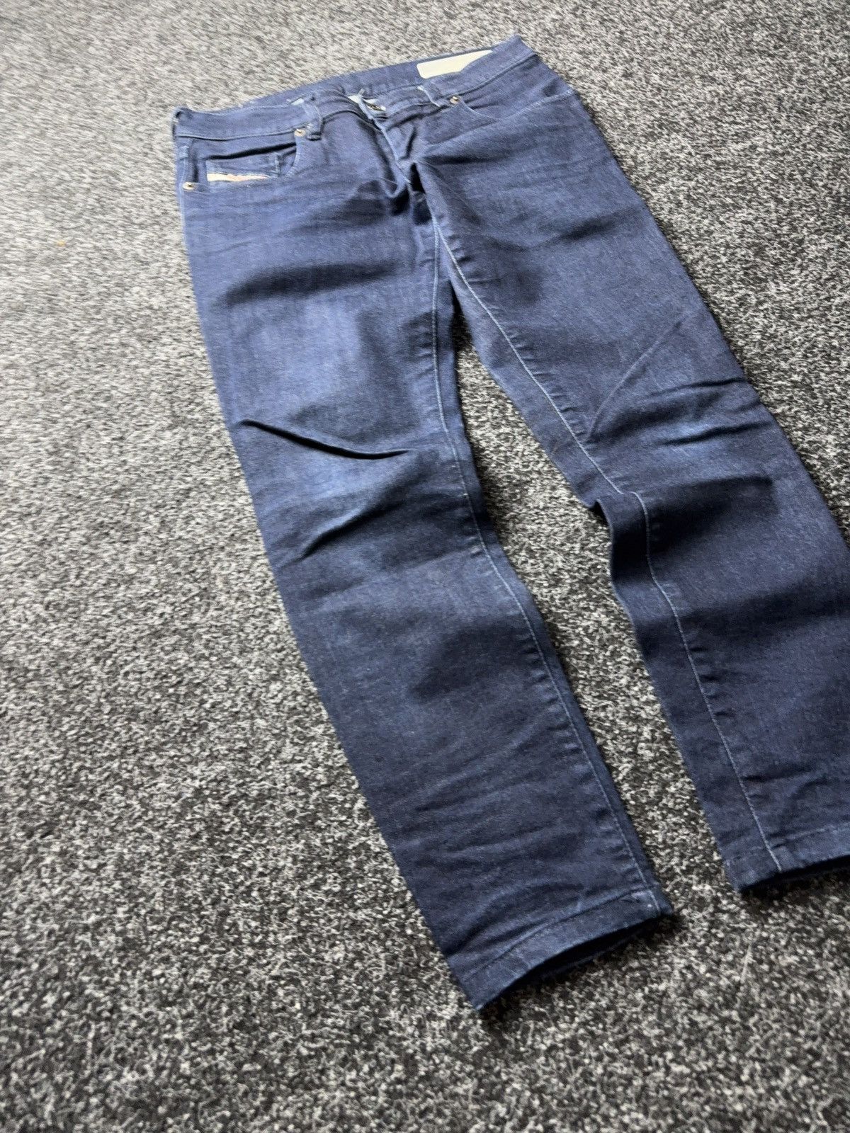 Diesel Luxury Diesel Grupee Ankle Skinny Jeans Dark Blue Stretch Size 27" / US 4 / IT 40 - 2 Thumbnail