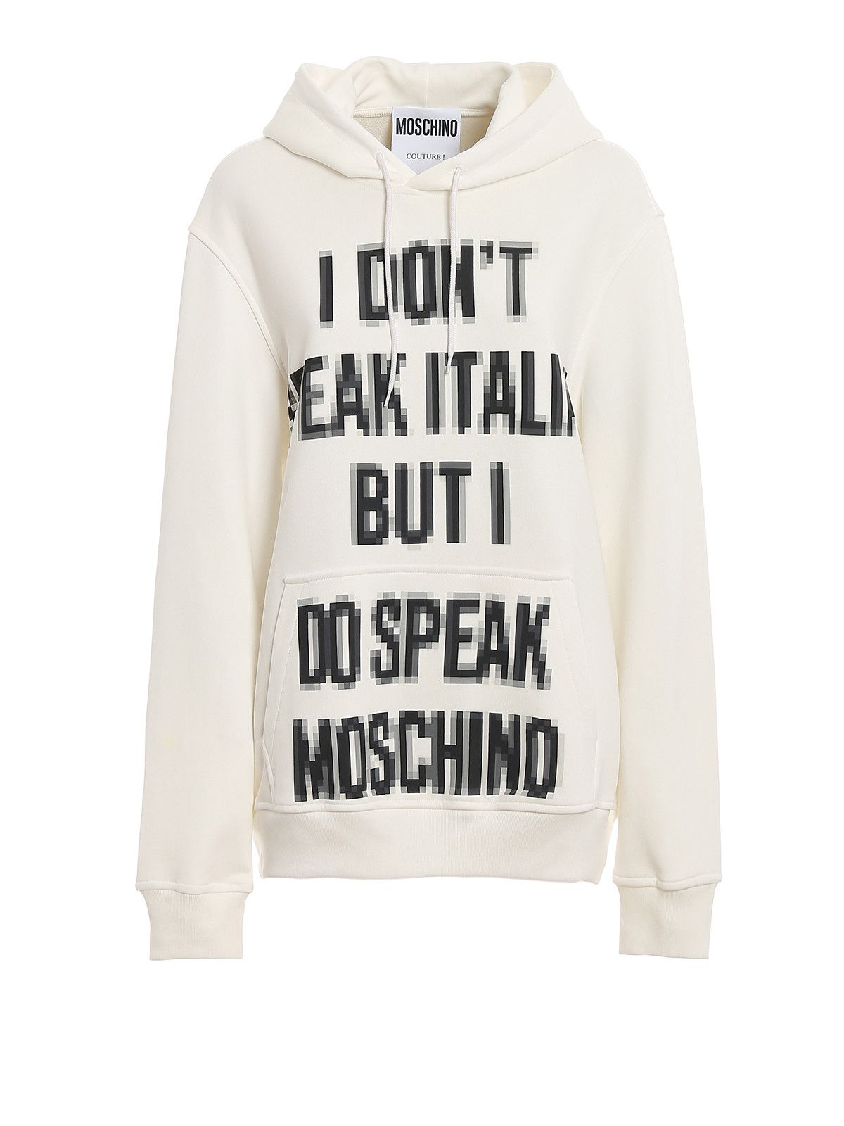 Moschino o1y0225 Hoodie in White Size US XXS / EU 40 - 1 Thumbnail