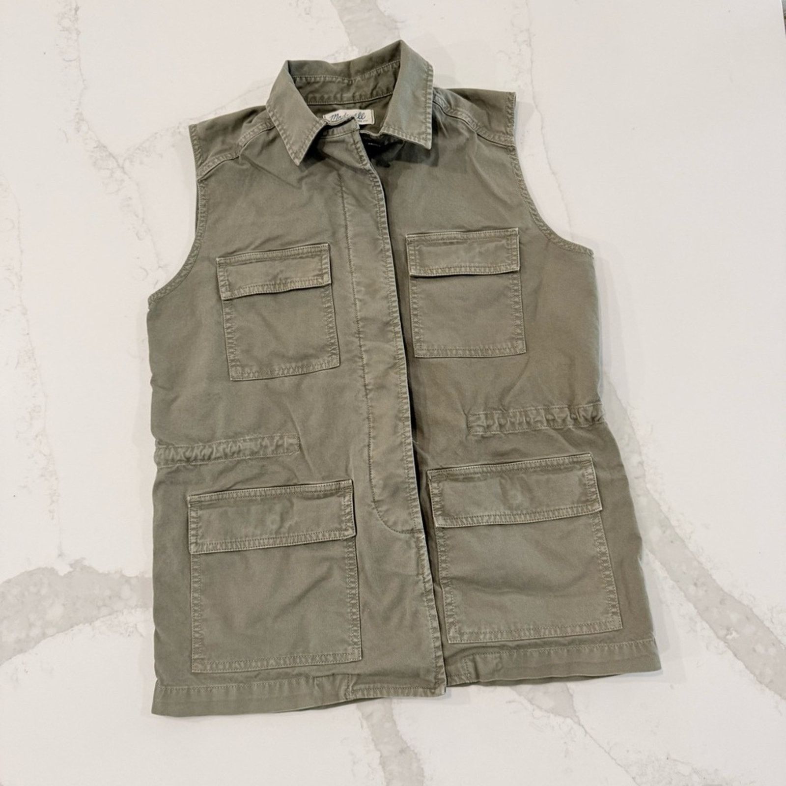 Madewell Madewell Military Oversized Cargo Vest Womens XS ArmyGreen Size XS / US 0-2 / IT 36-38 - 2 Thumbnail