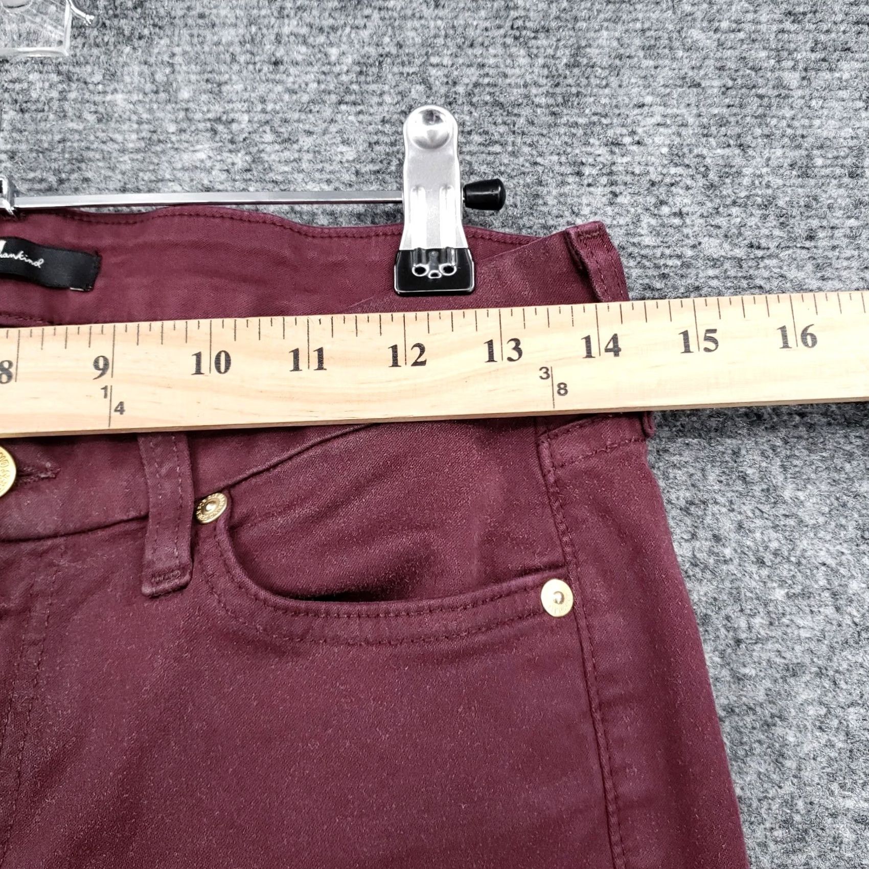7 For All Mankind 7 For All Mankind Jeans Womens Red Skinny Stretch Low Rise Dark Wash Size 28 Zip Fly Size 28" / US 6 / IT 42 - 7 Thumbnail