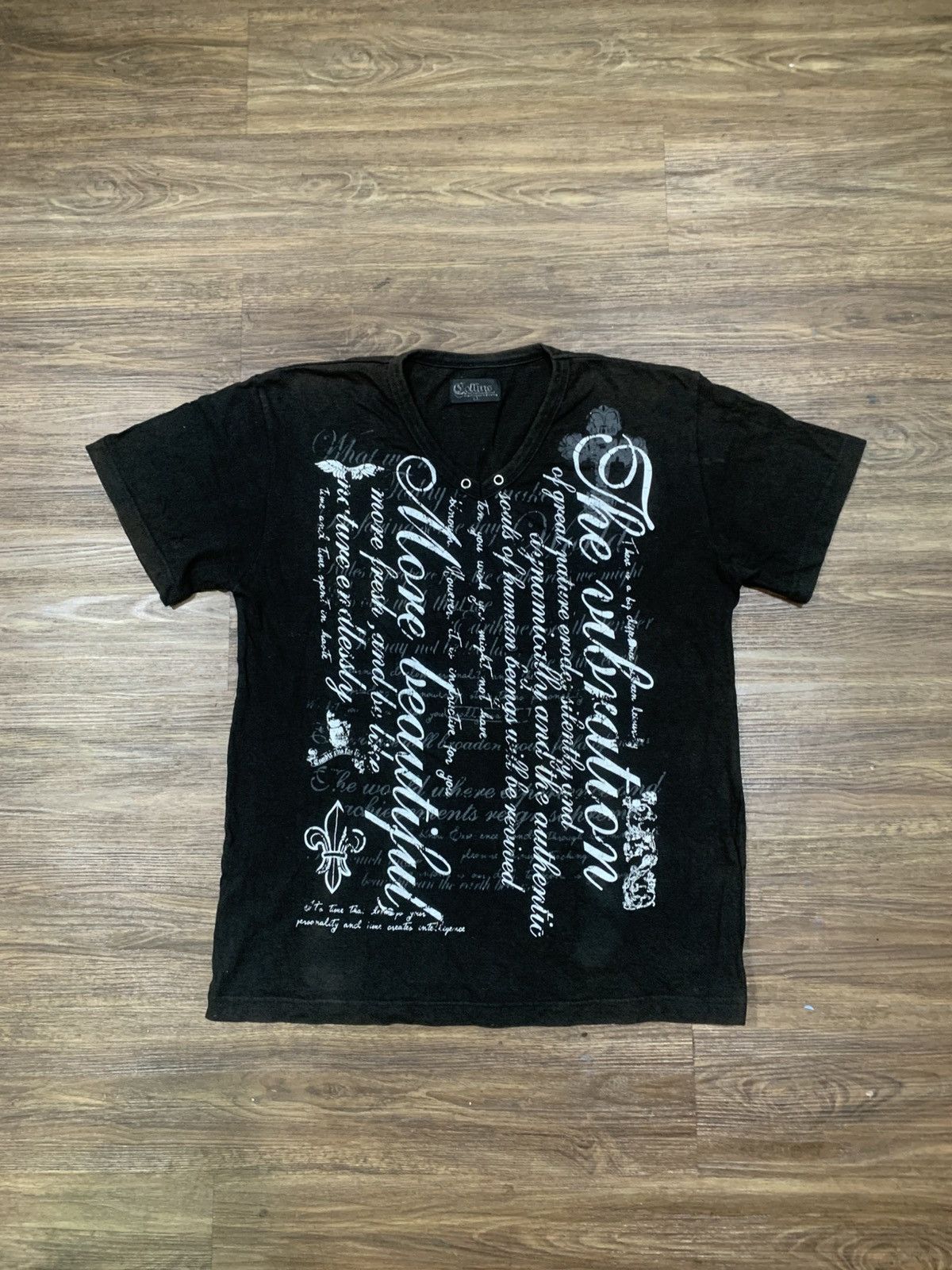 Japanese Brand Japanese Collins Poem The viridi anne Style Tee Shirt Size US L / EU 52-54 / 3 - 1 Thumbnail