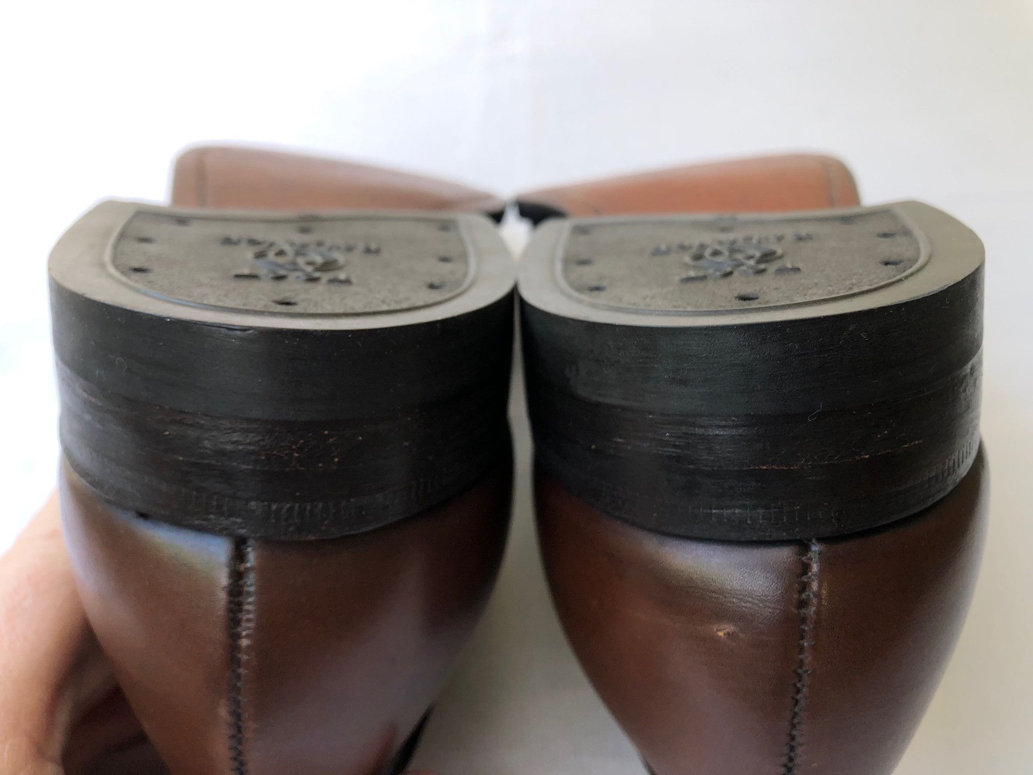 Alden Alden 665 Brown Leather Dress Shoes Size US 12 / EU 45 - 7 Thumbnail