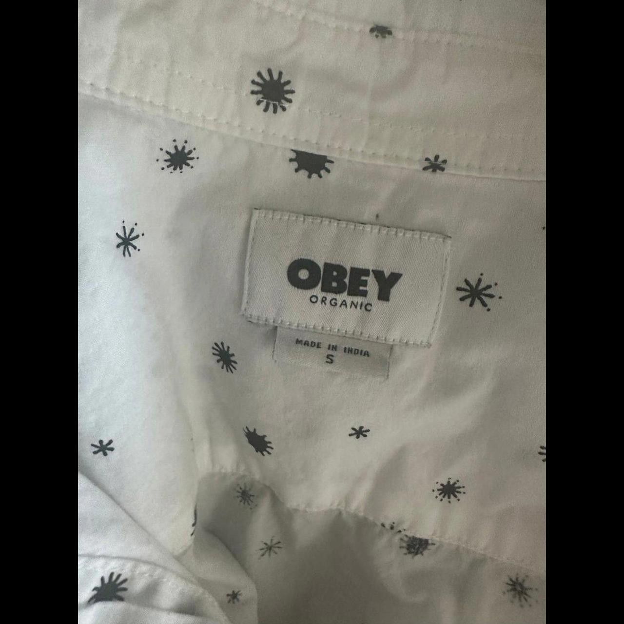 Designer Mens Used Obey Organic Button Size US S / EU 44-46 / 1 - 2 Thumbnail